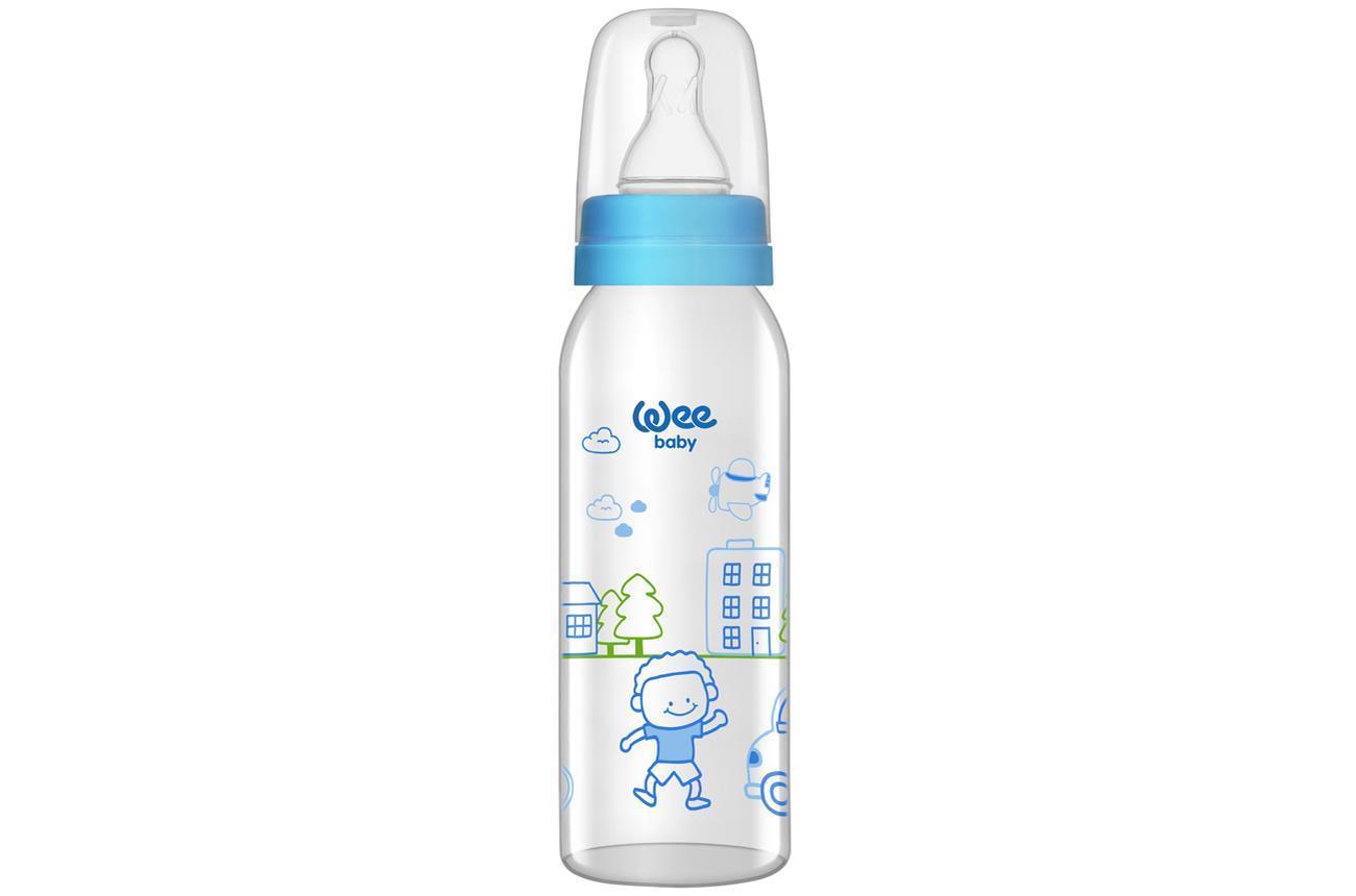 Wee Baby Baby Kiraz Uçlu Cam Biberon / 250 Ml Kod:876 Karma Renk