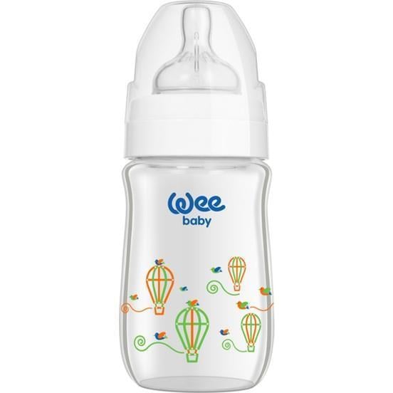 Wee Baby Klasik Plus Geniş Ağızlı Isıya Dayanıklı Cam Biberon 180 Ml