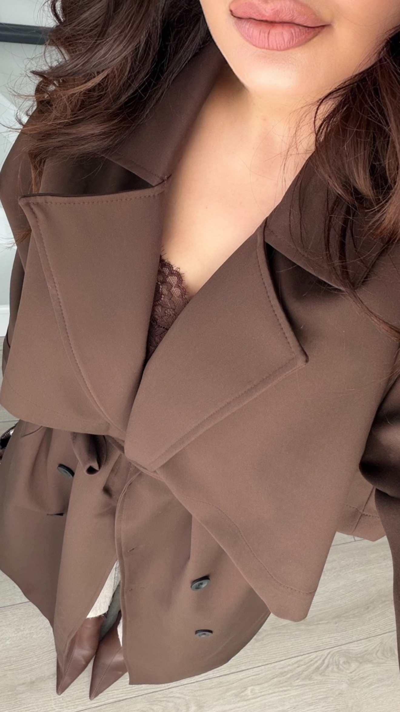 Acı Kahve Premium Oversize Trençkot
