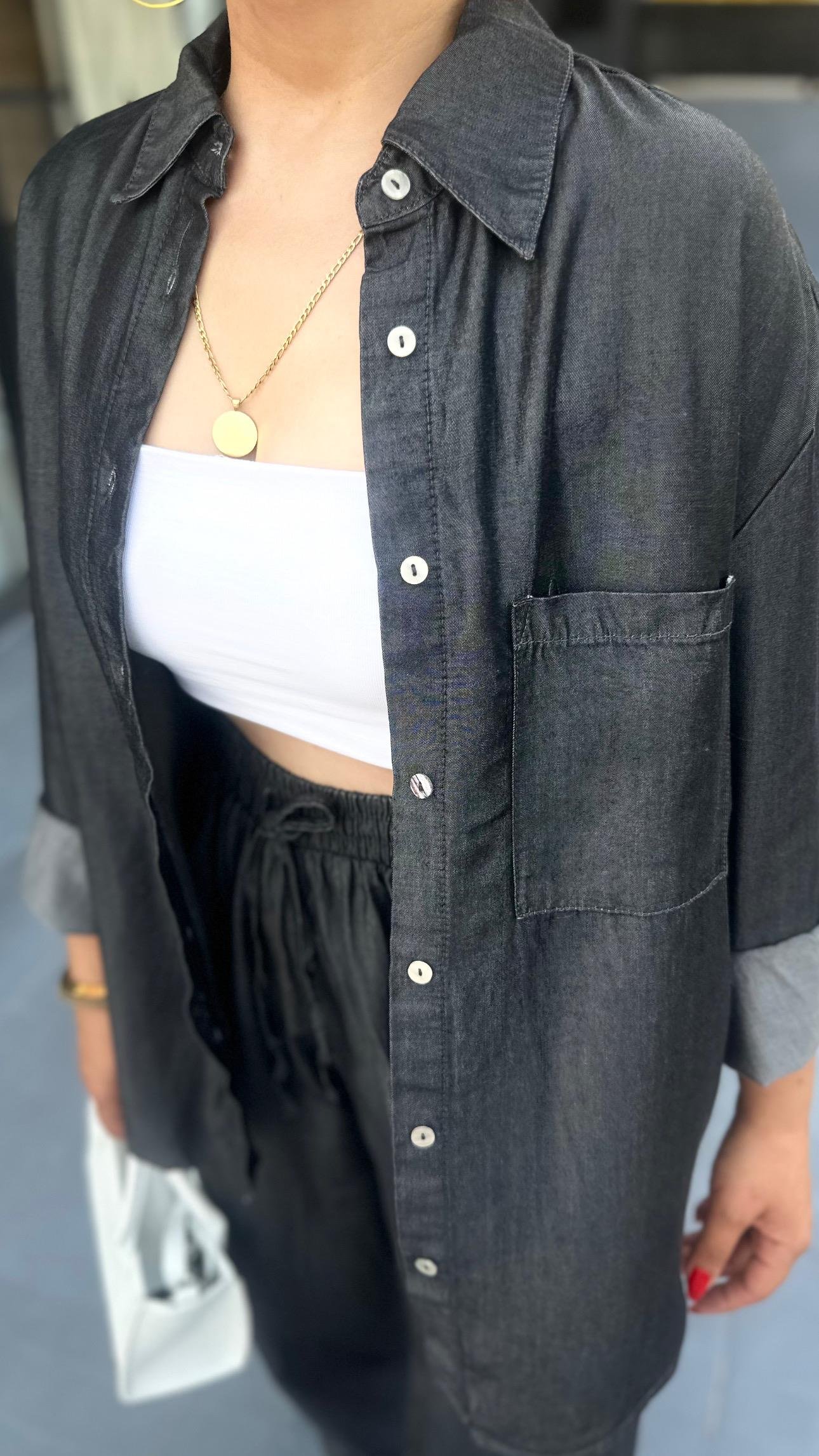 Antrasit Denim Tensel Takım 