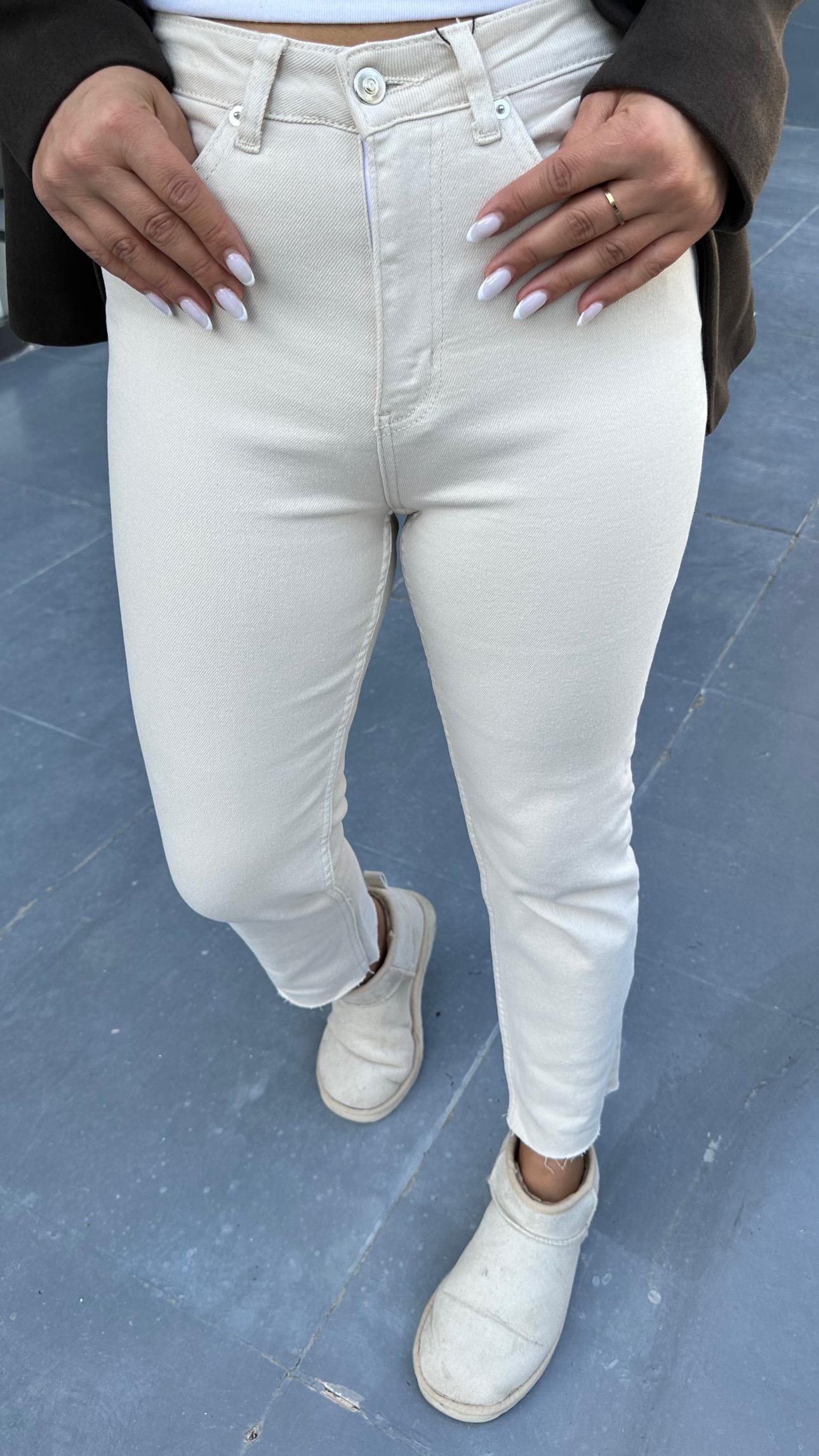 Bej Boy Fit Jean 