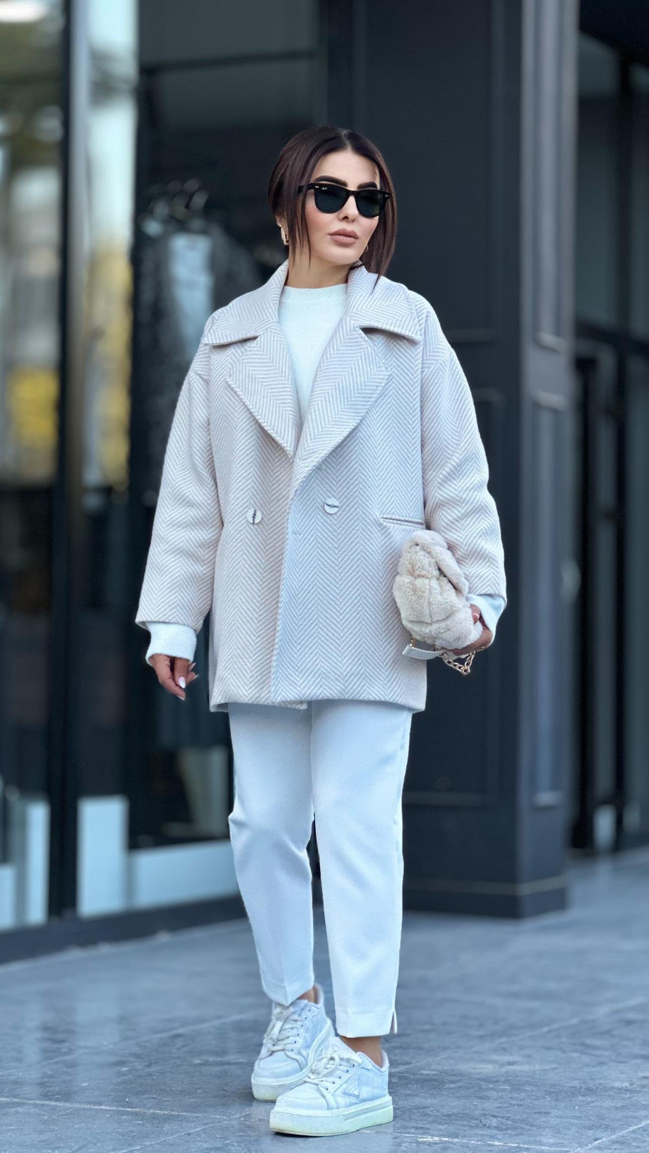 Bej Kaşe Oversize Kaban 