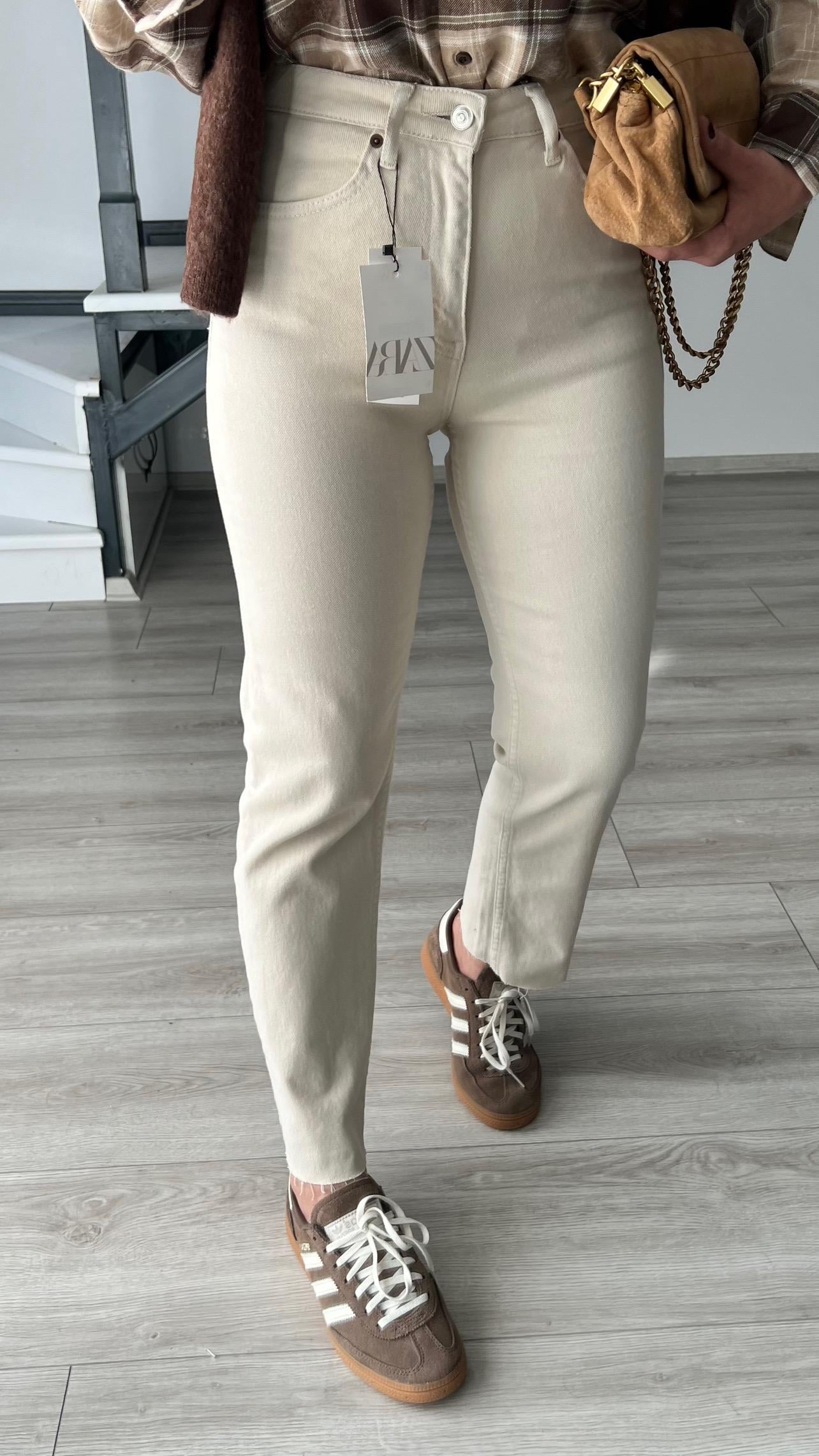 Bej Orjinal Marka Boyfit Jean