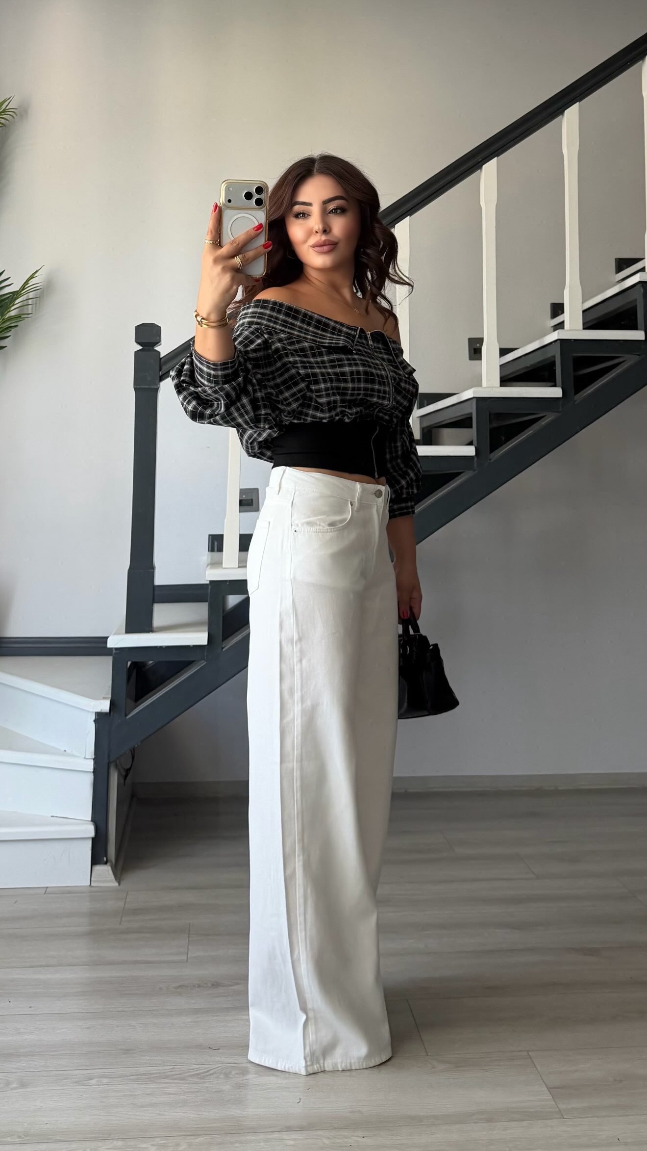 White Draped Tencel Pants