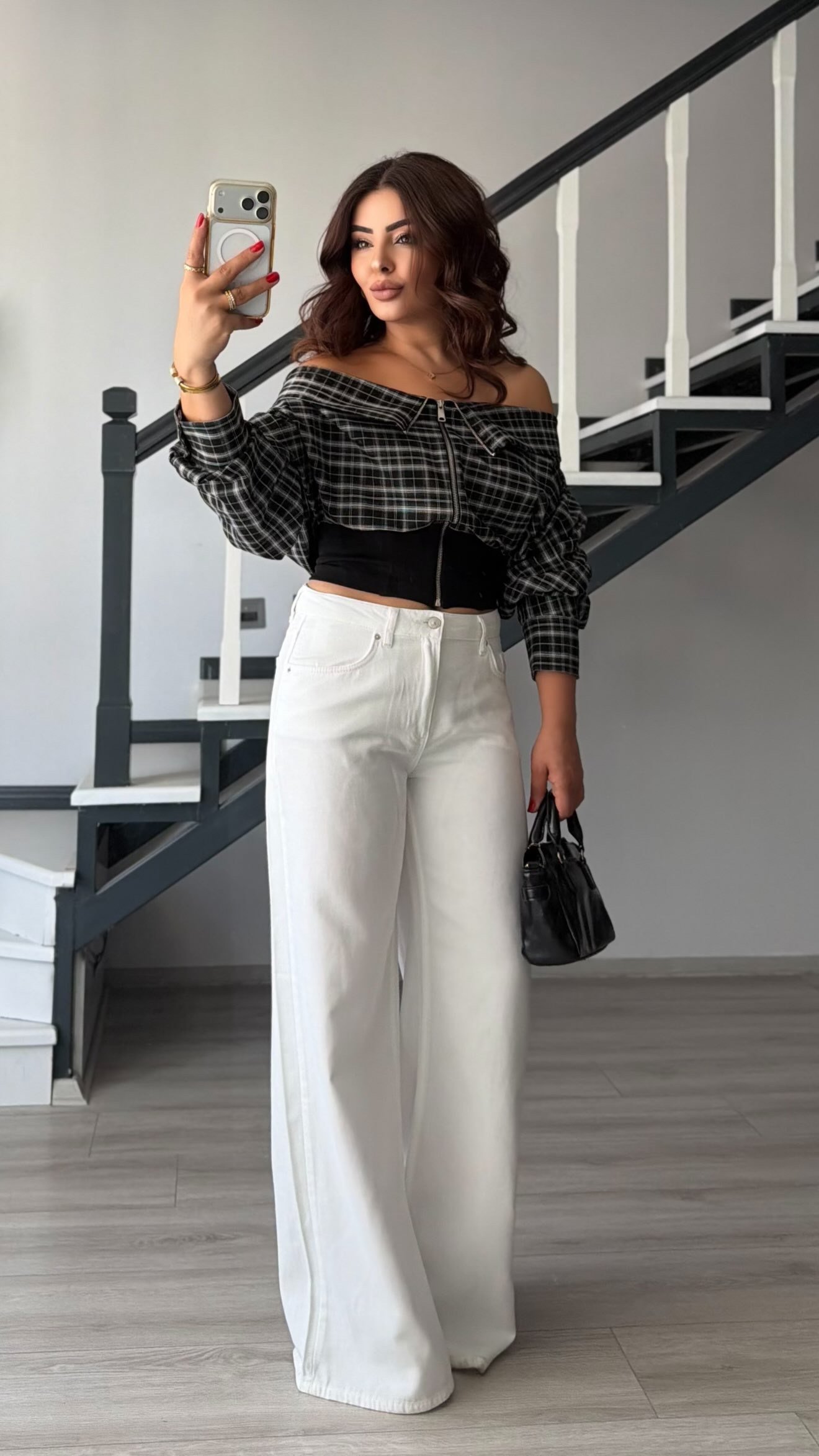 White Draped Tencel Pants