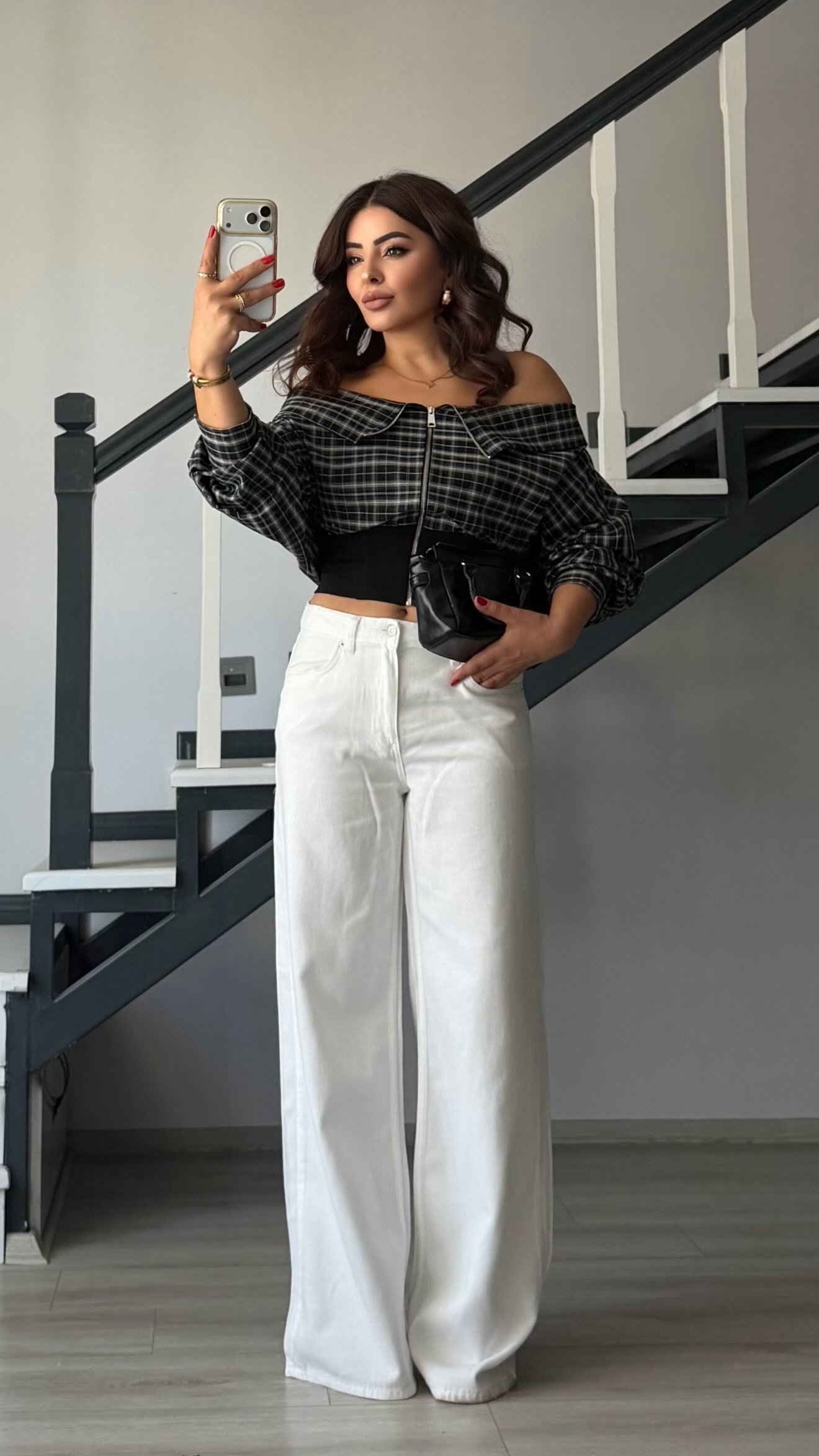 White Draped Tencel Pants