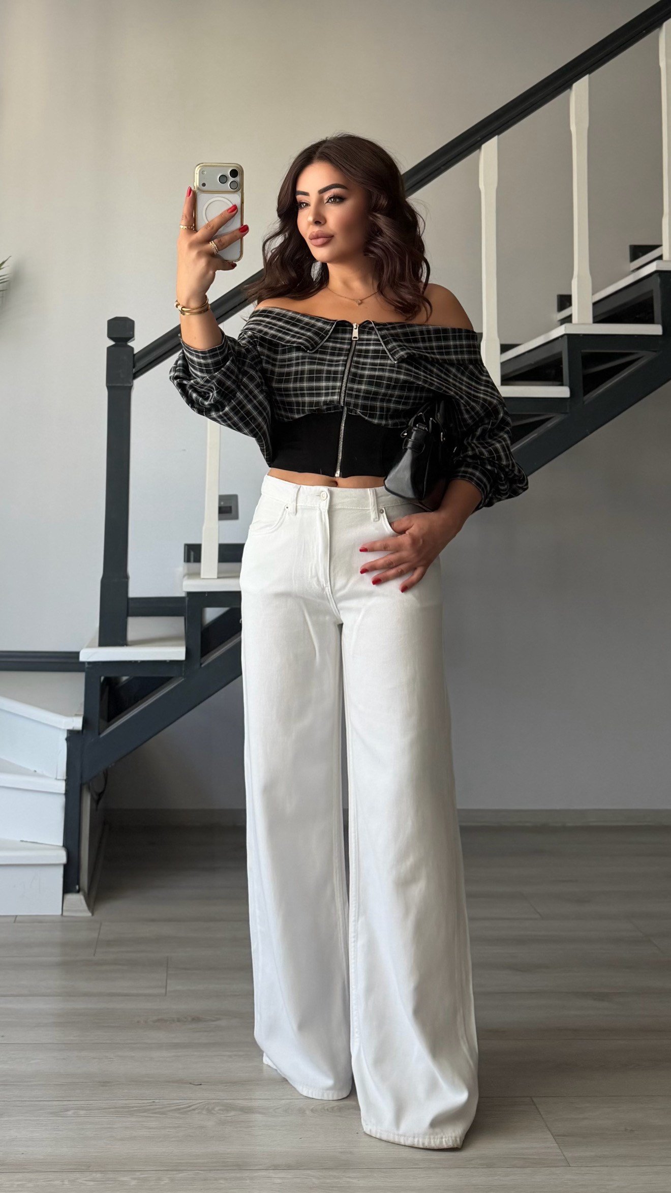 White Draped Tencel Pants