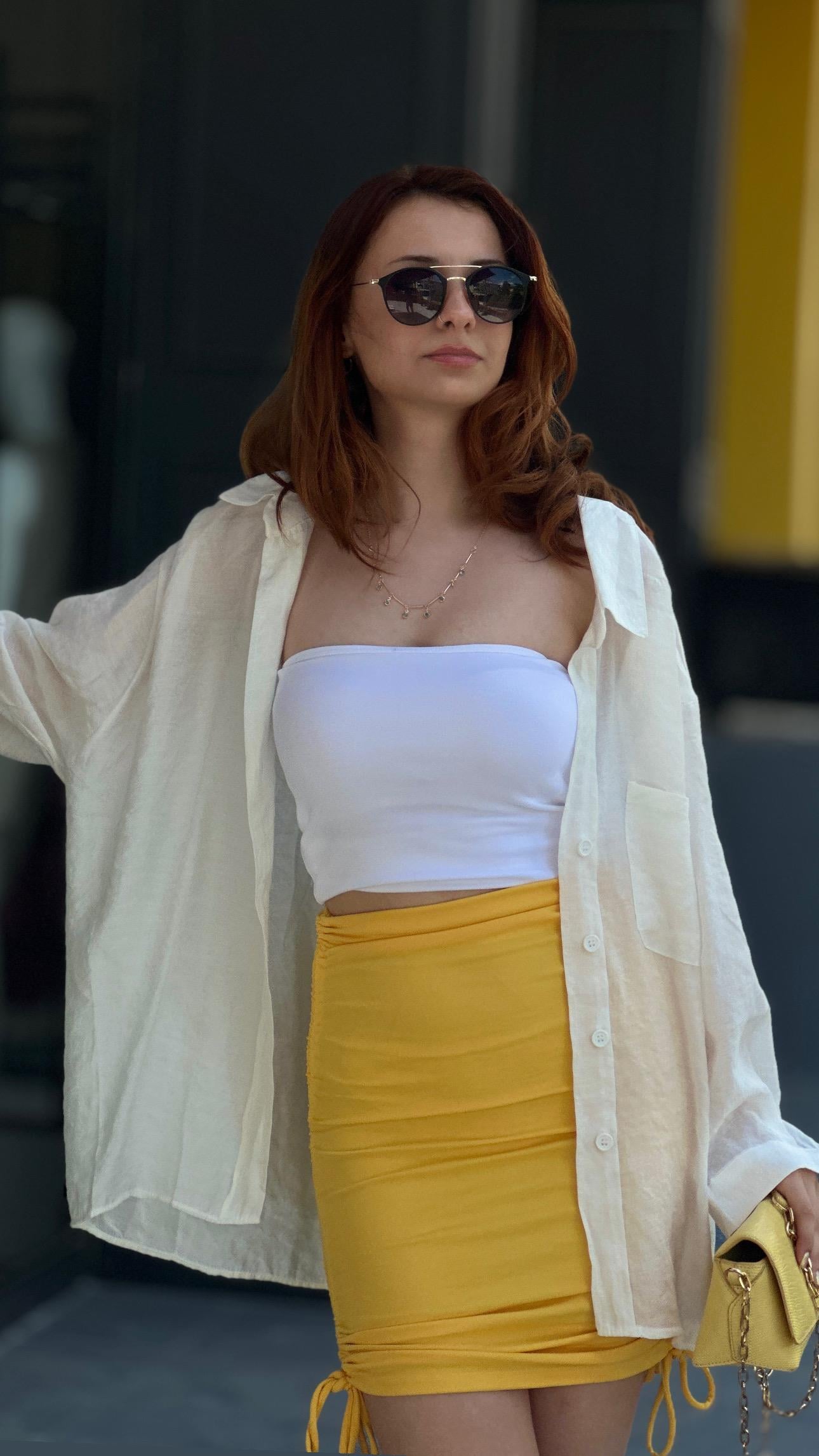 Beyaz Oversize Gömlek