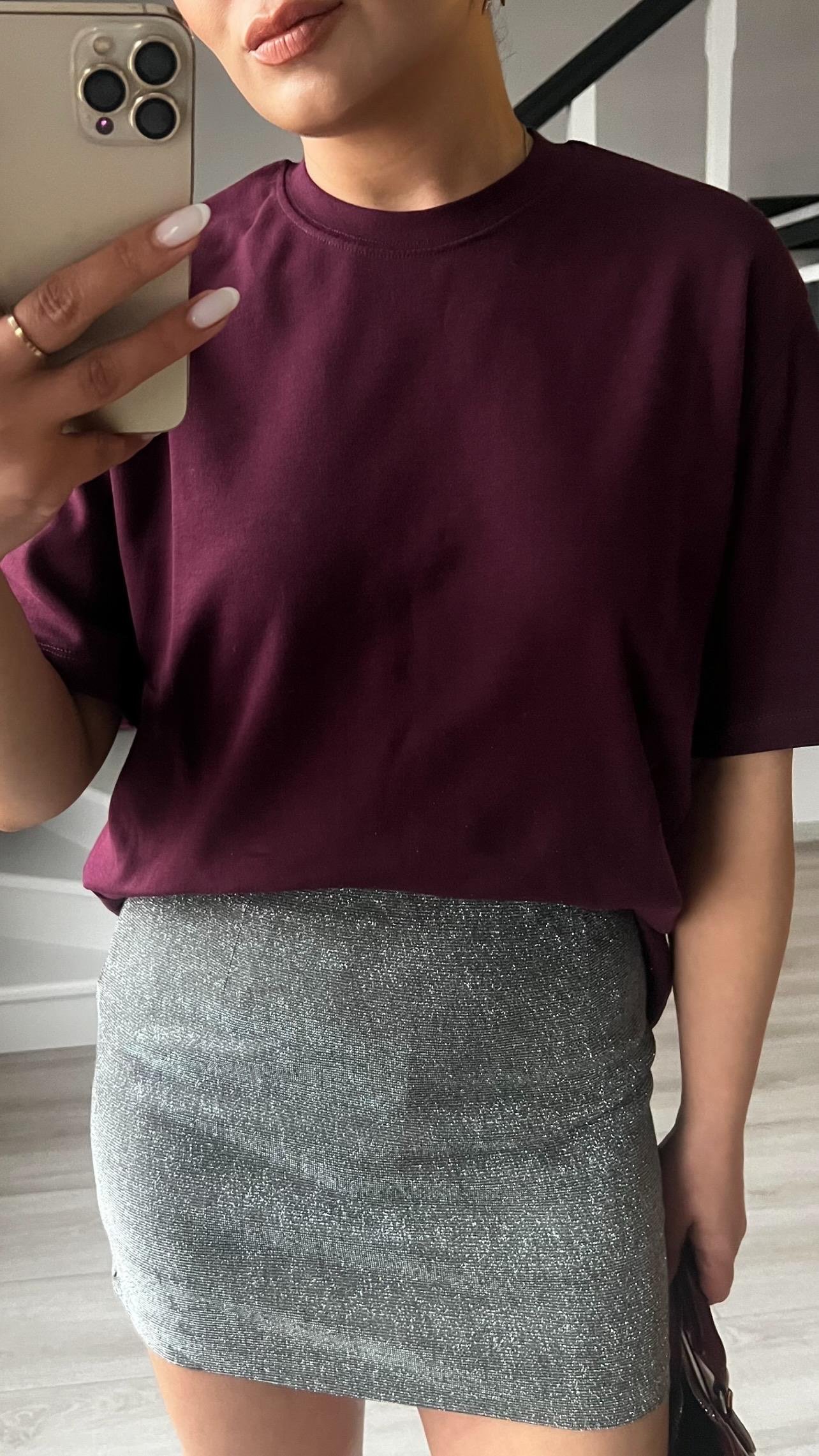 Bordo Orjinal Marka Basic Tişört