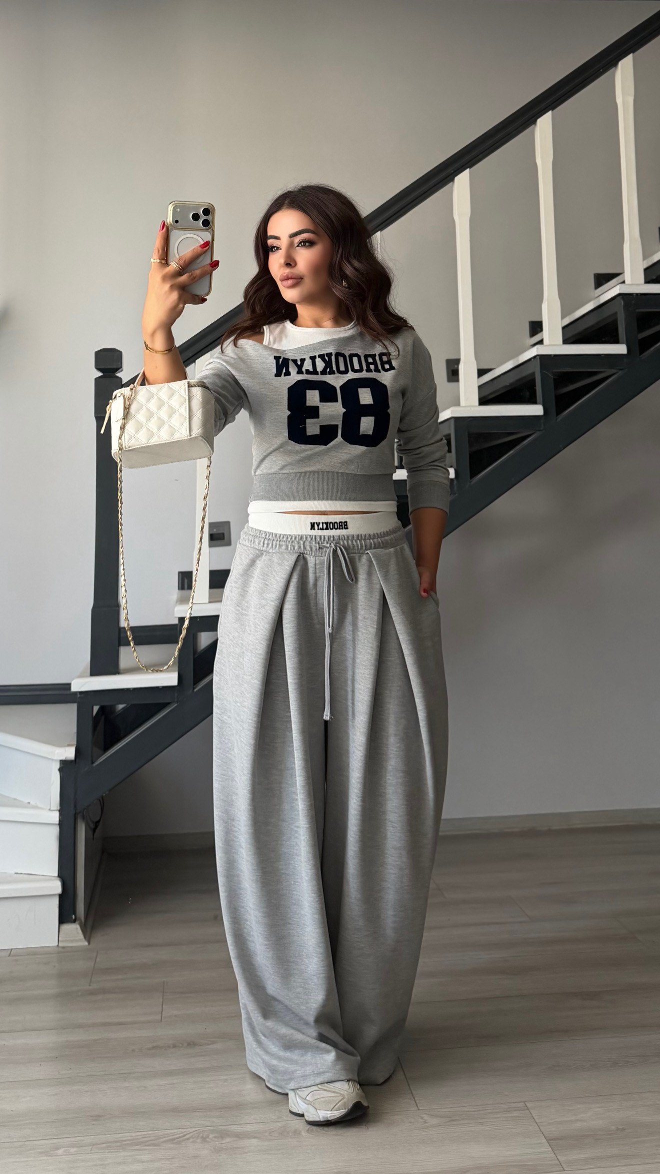 Grey Brooklyn Embroidered Design Set