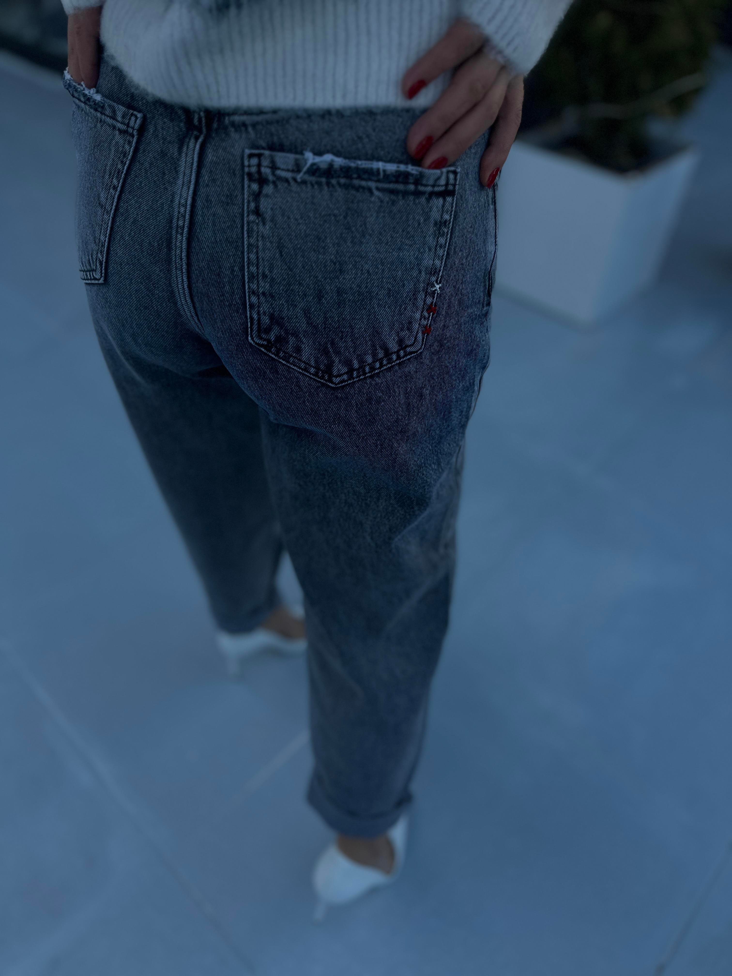 Gri Slouchy Jean 