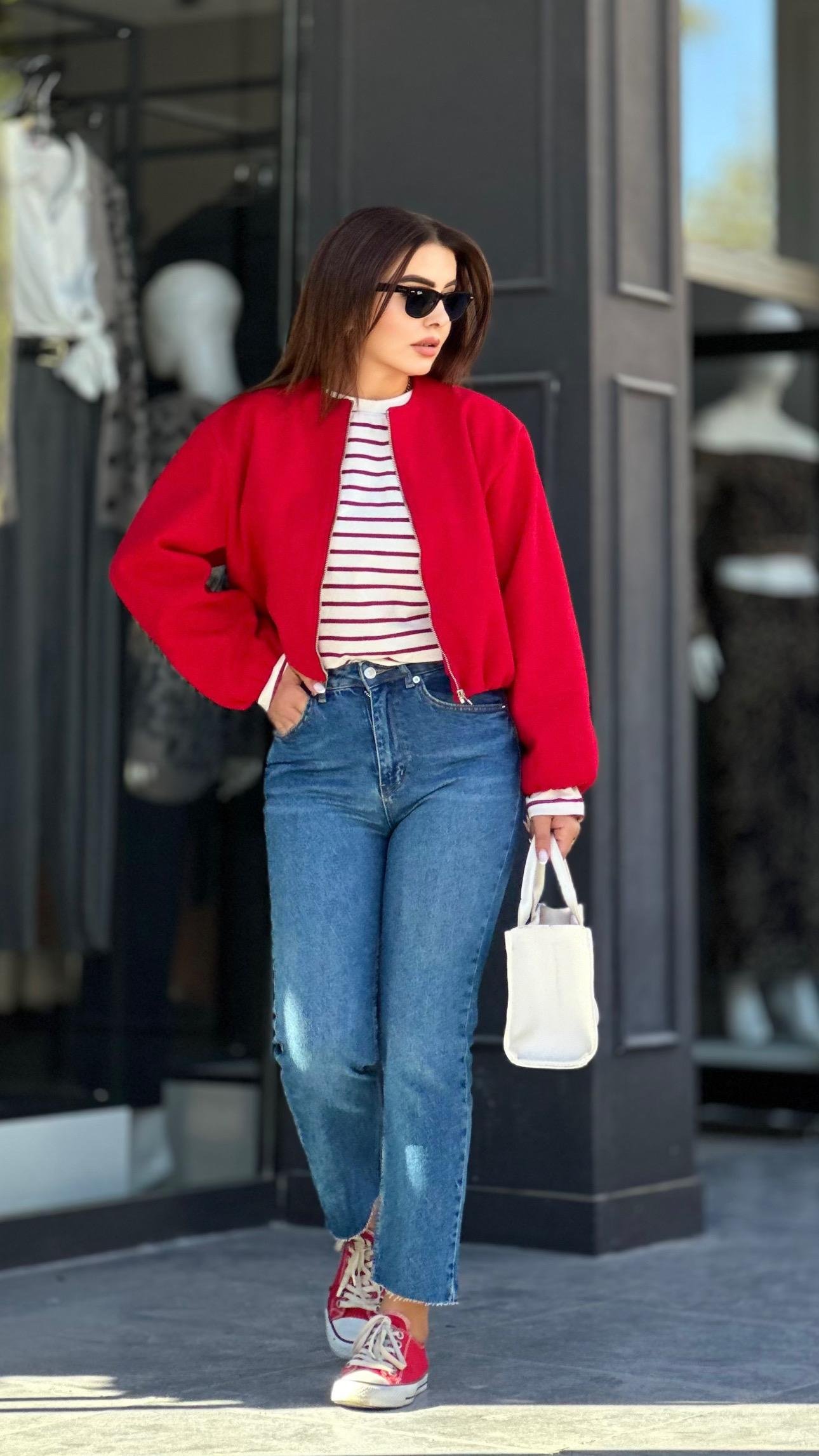 Koyu Mavi Boy Fit Jean 