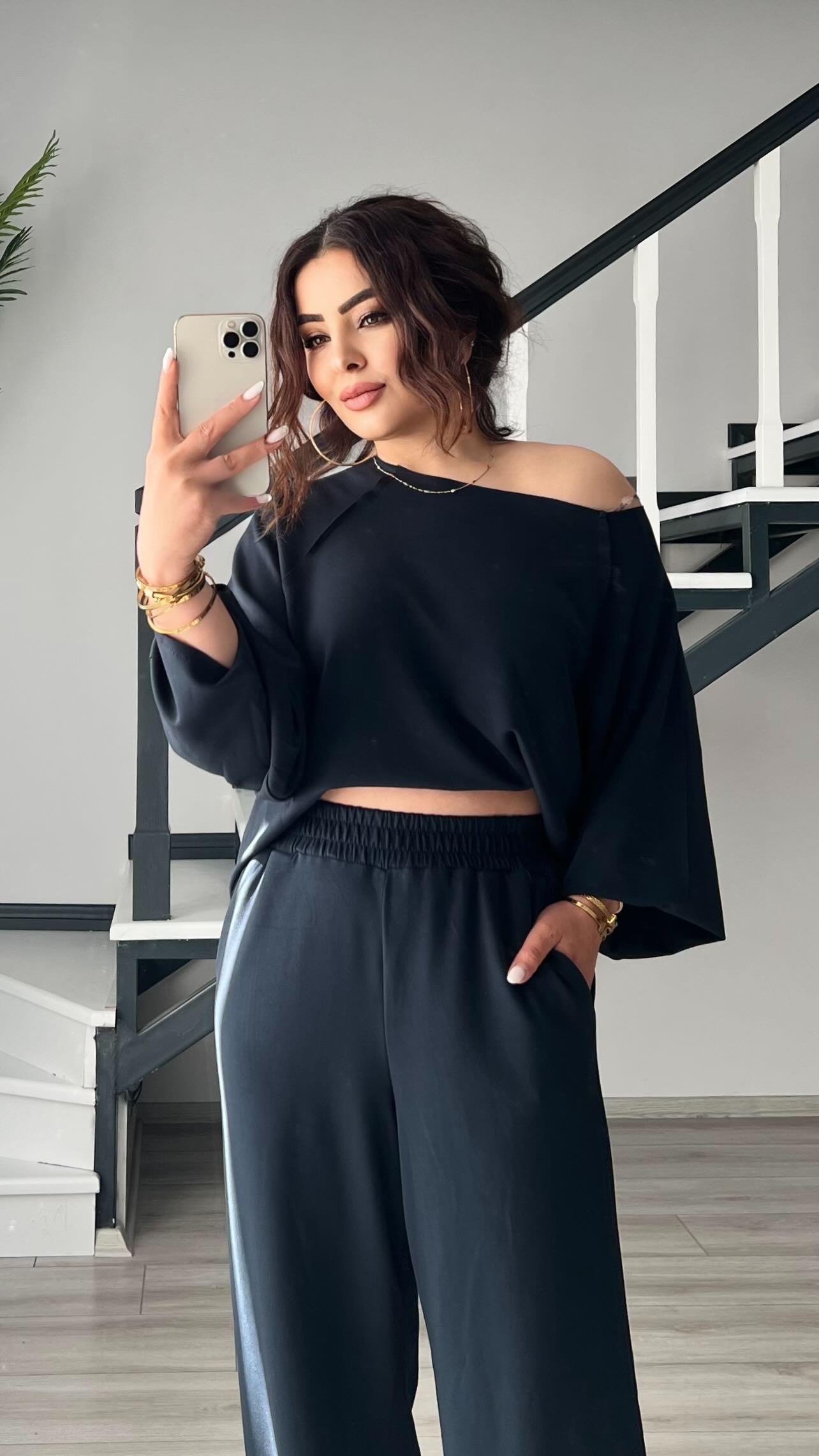 Lacivert Modal Kumaş Takım 