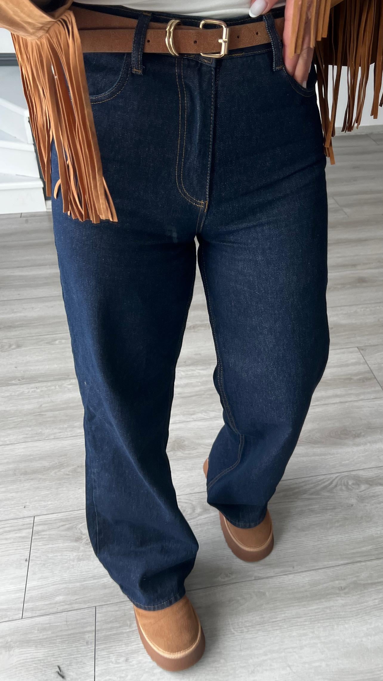 Lacivert Straight Jean 