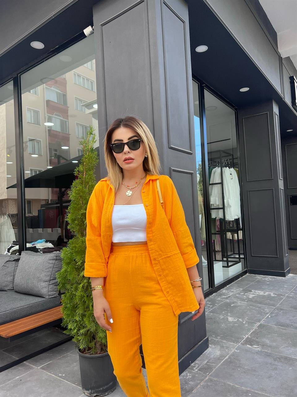 Mango Müslin Kumaş Takım