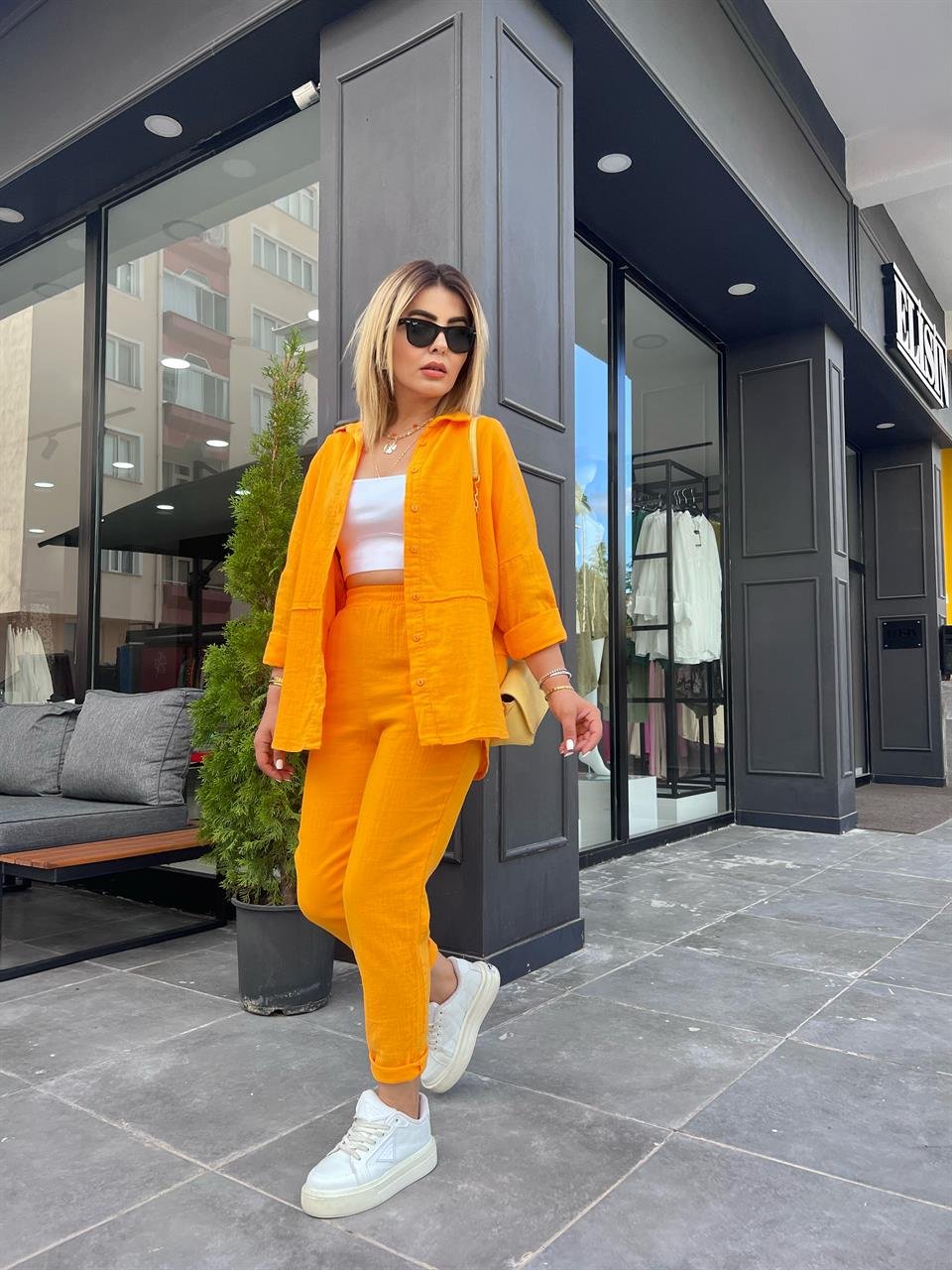 Mango Müslin Kumaş Takım