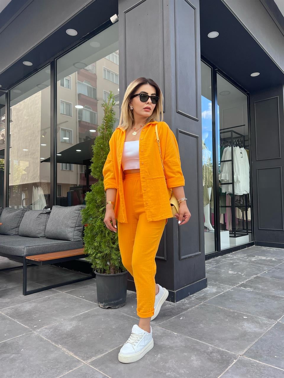 Mango Müslin Kumaş Takım