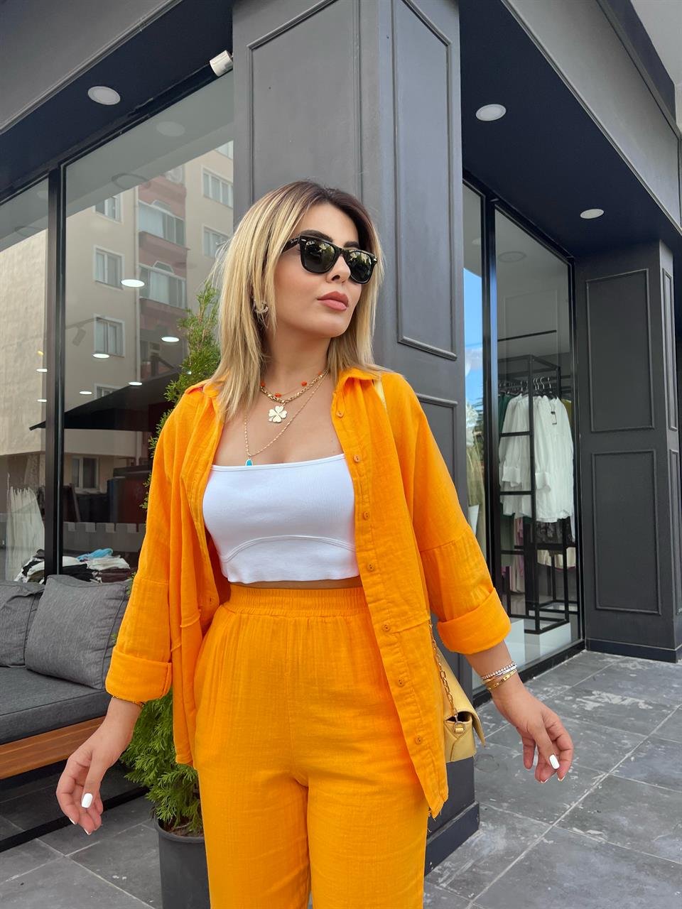 Mango Müslin Kumaş Takım