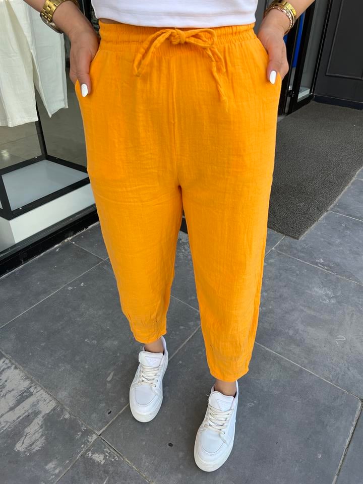 Mango Paça Pensli Müslin Pantolon 