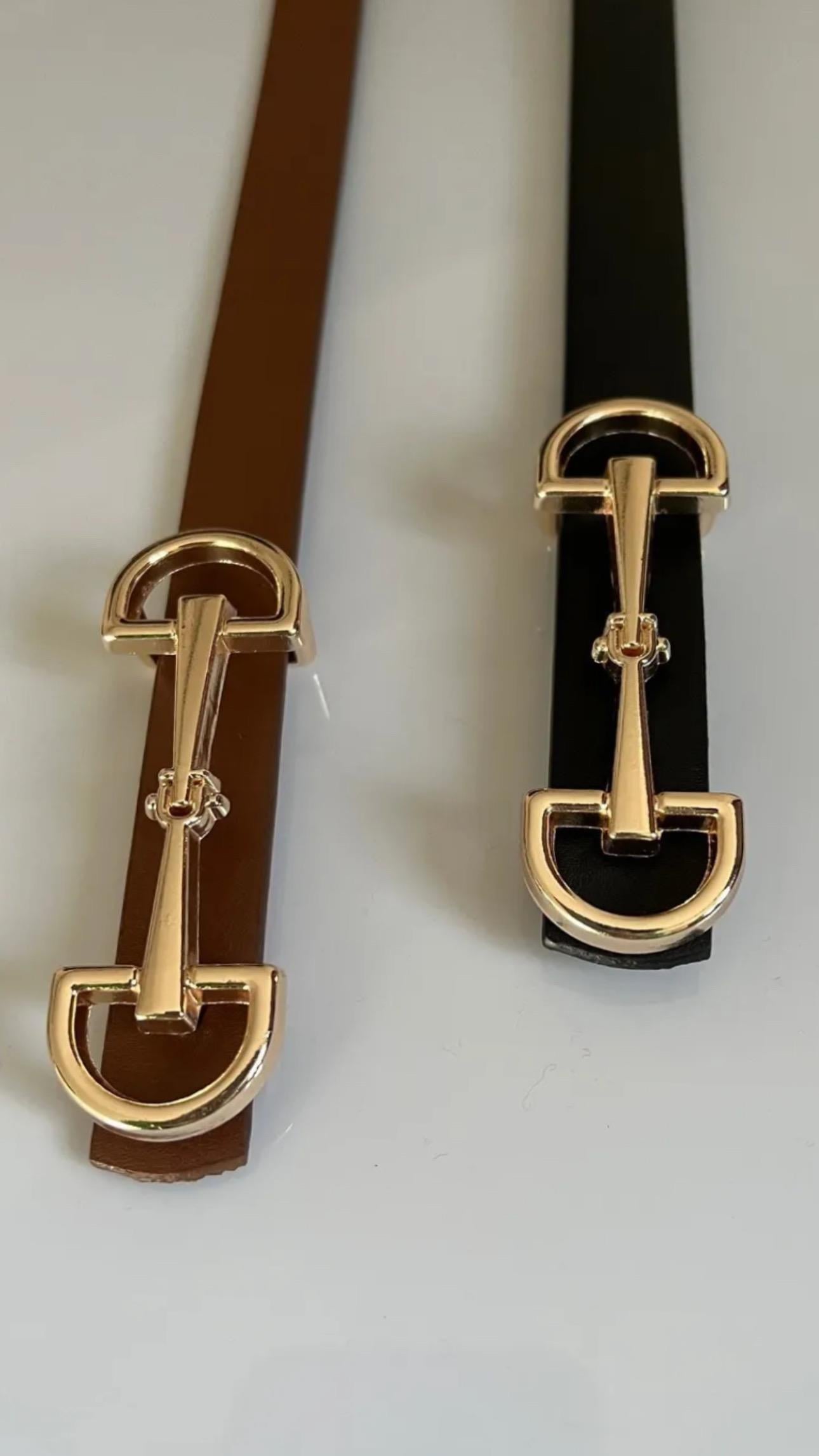 Marka Model Gold Tokalı Deri Kemer 