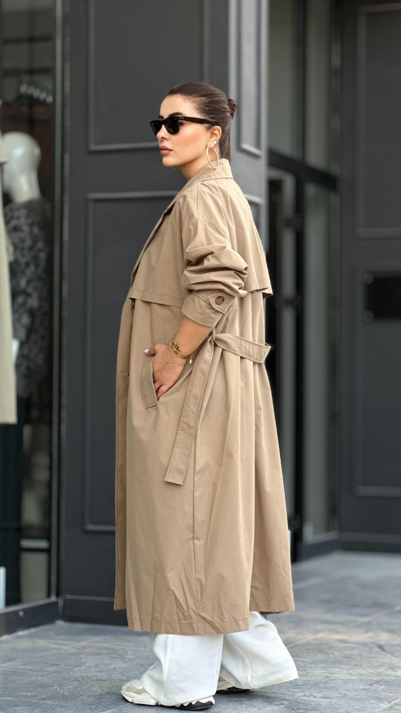 Marka Model Kahve Oversize Trençkot