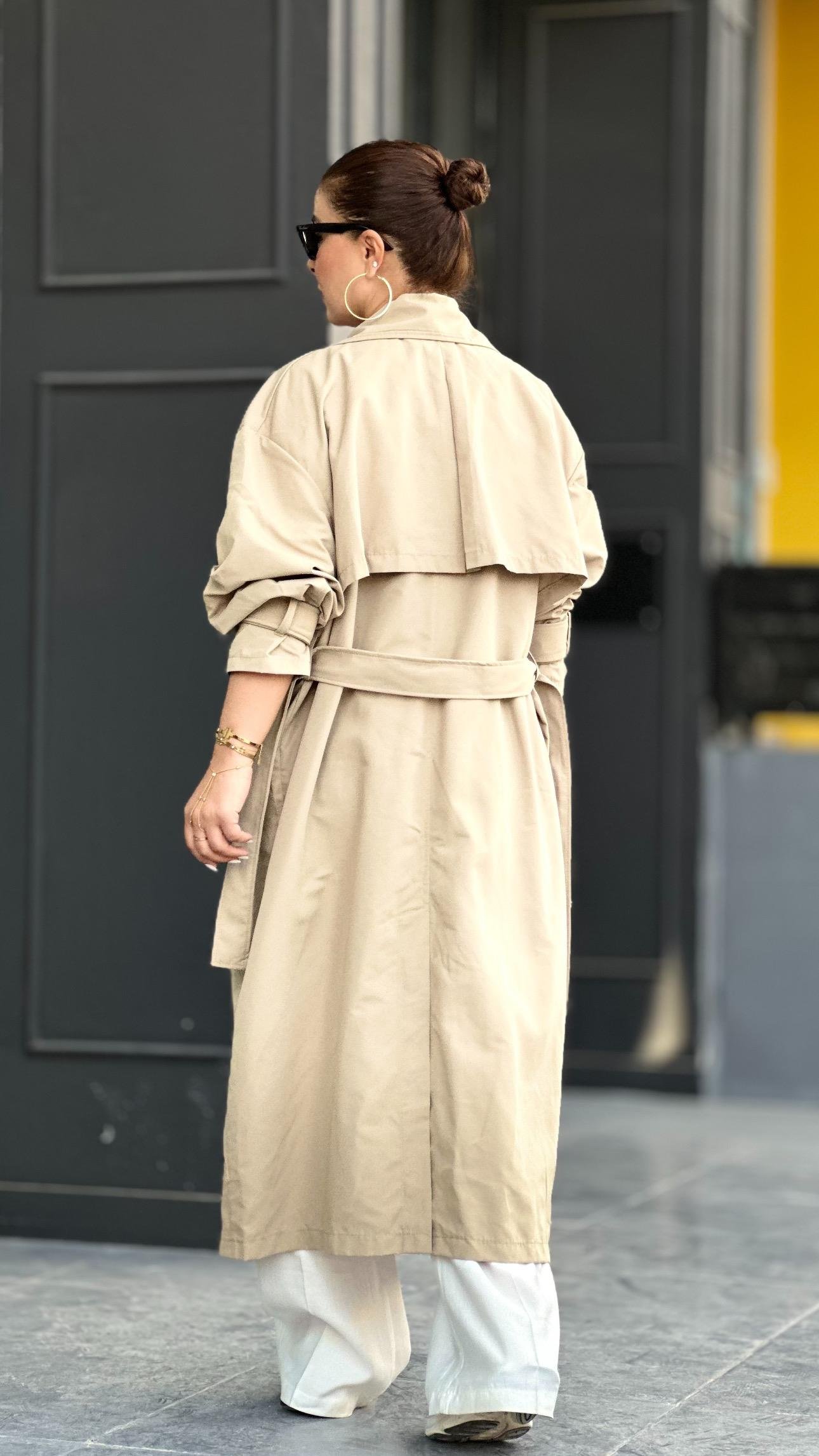 Marka Model Taş Oversize Trençkot