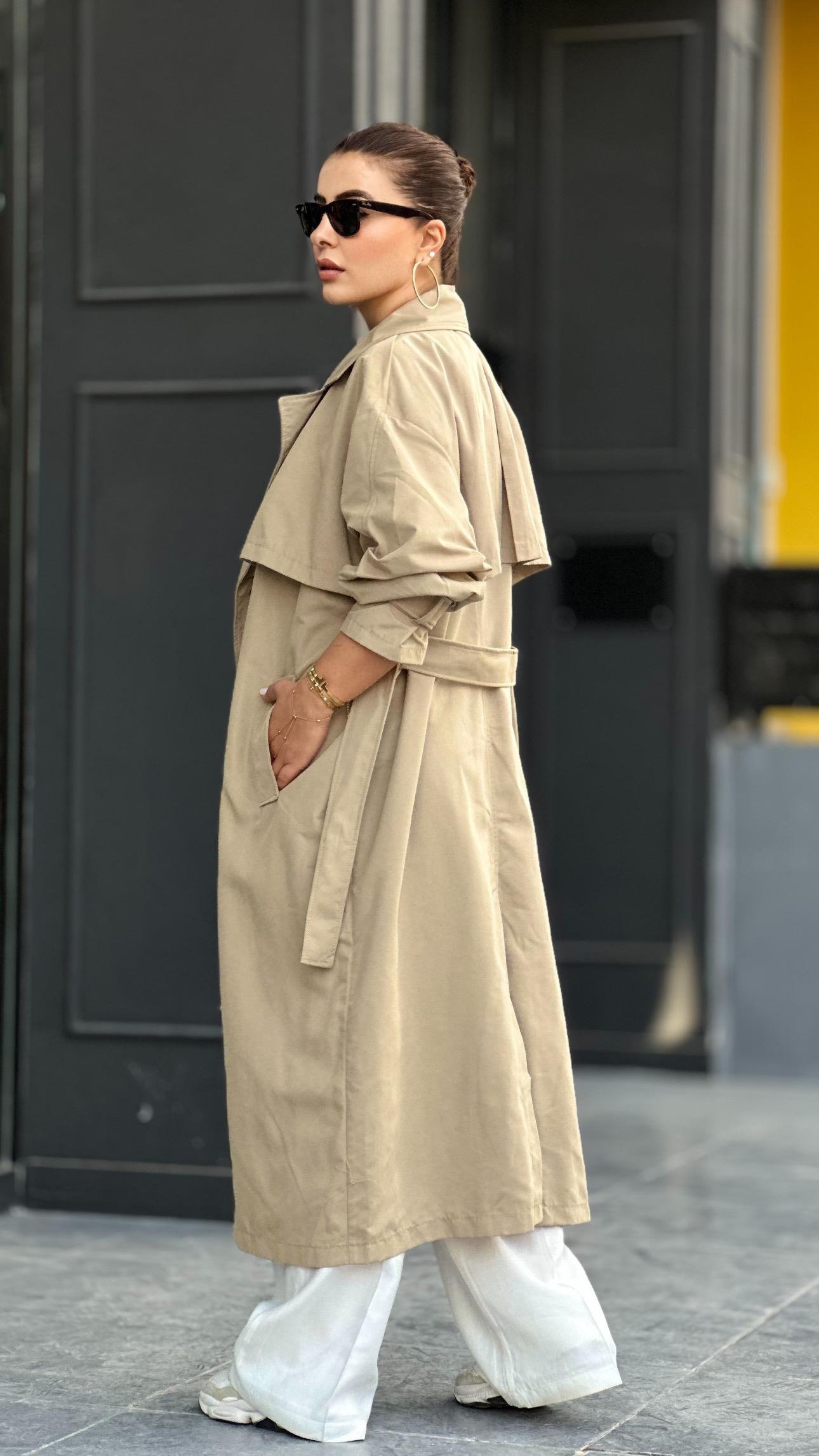 Marka Model Taş Oversize Trençkot