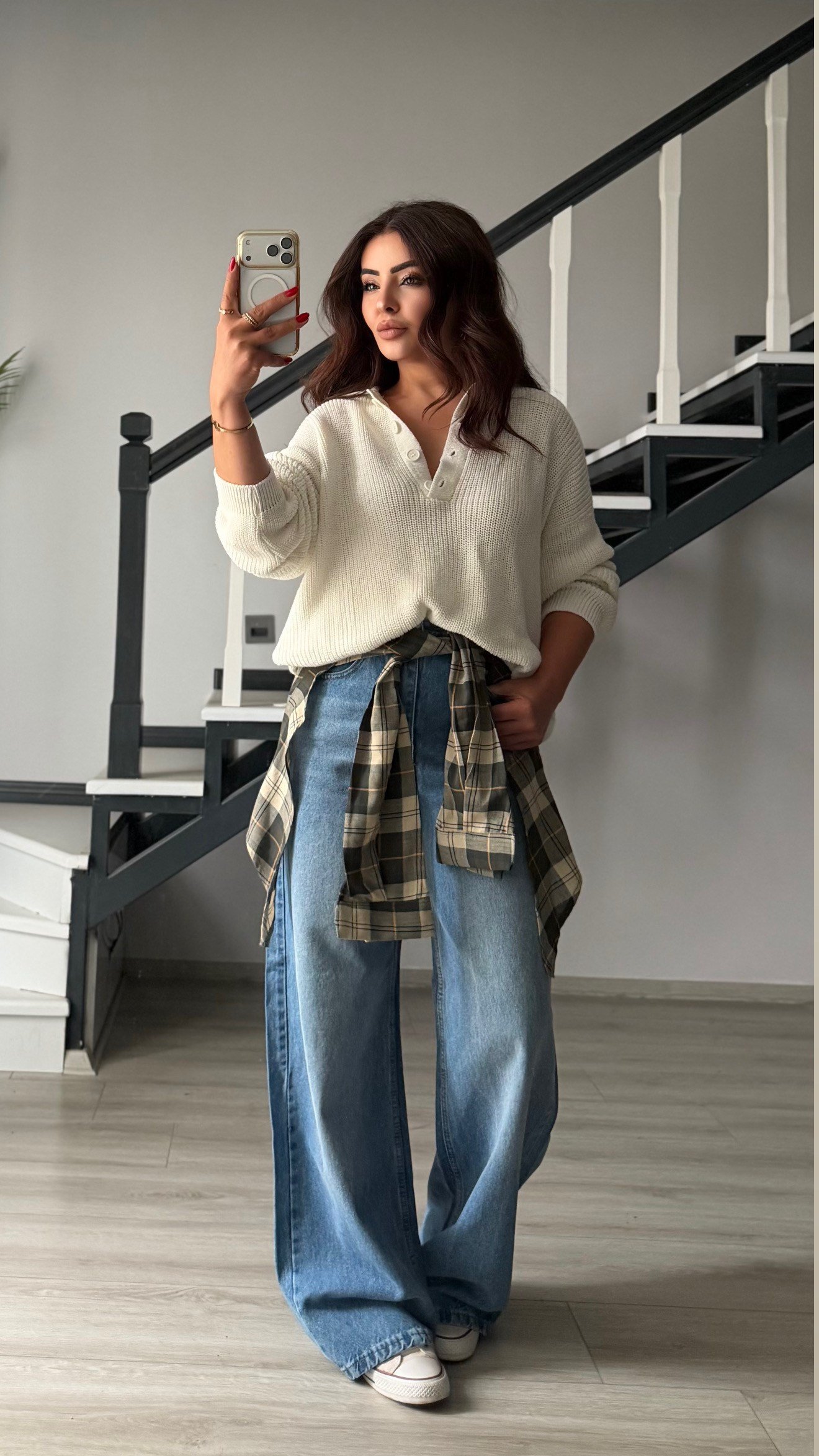 Mavi Gömlek Aksesuarlı Tencel Jean