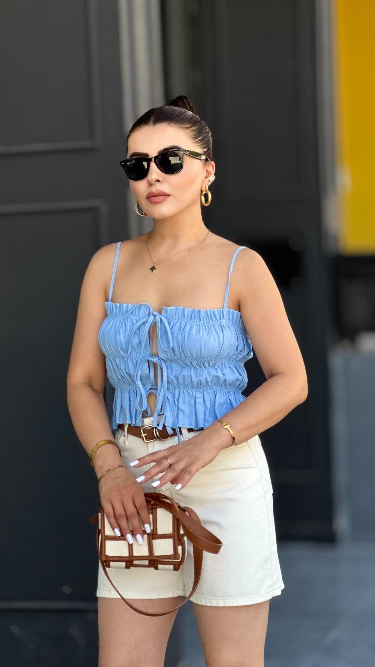 Mavi Marka Model Büzgülü Bluz 