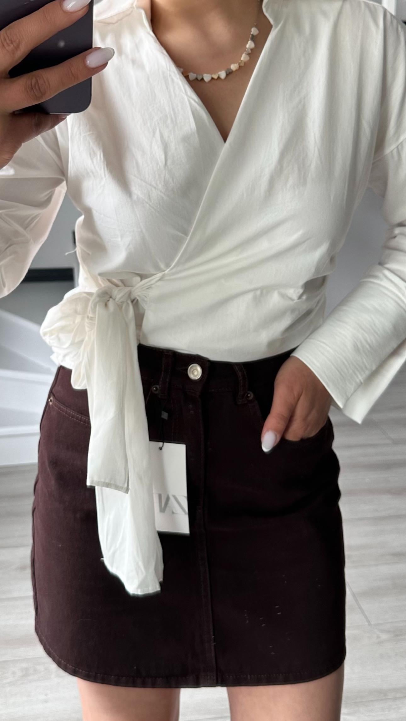 Orijinal Marka Acı Kahve Denim Etek