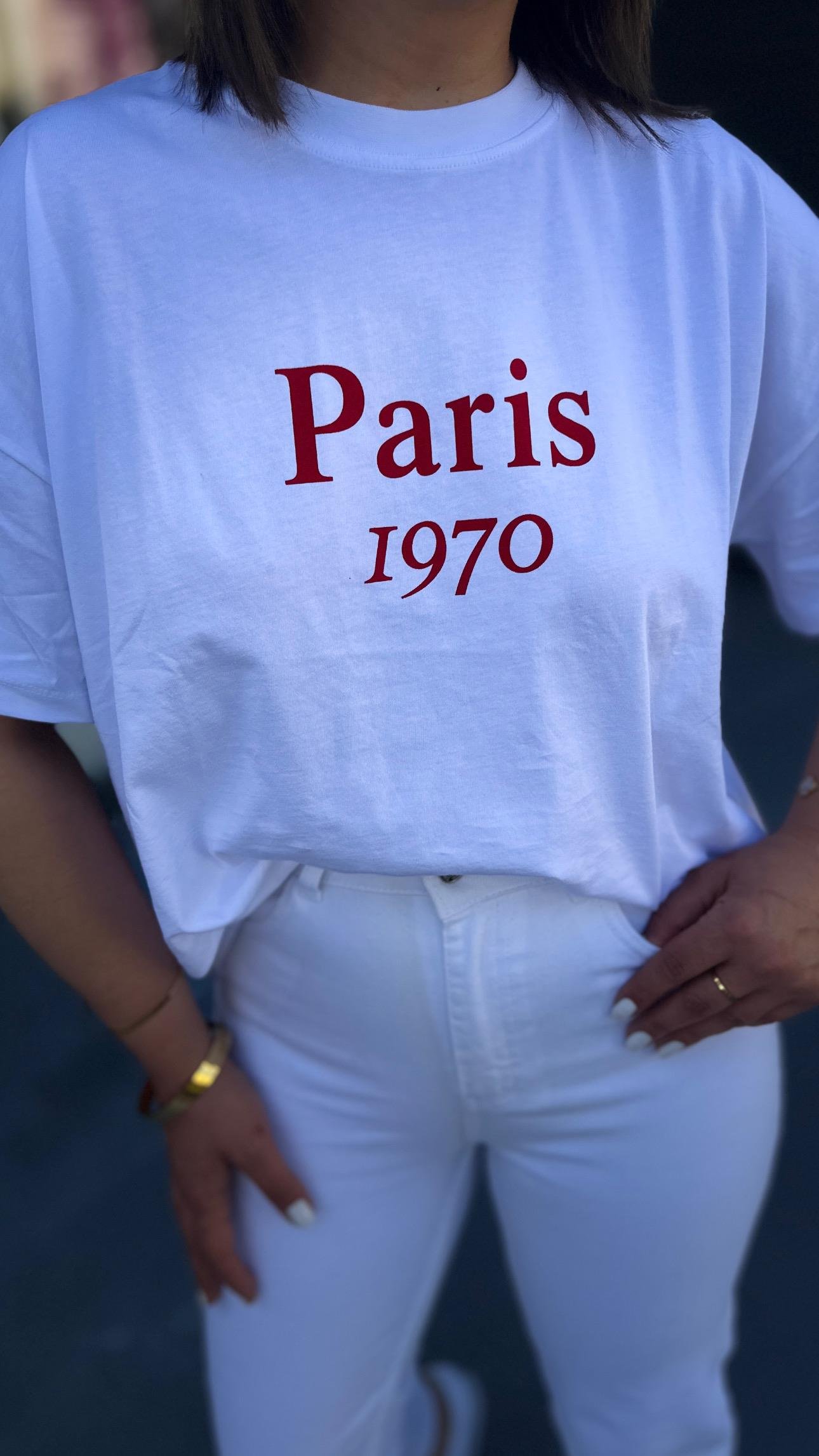 Paris Baskılı Tişört