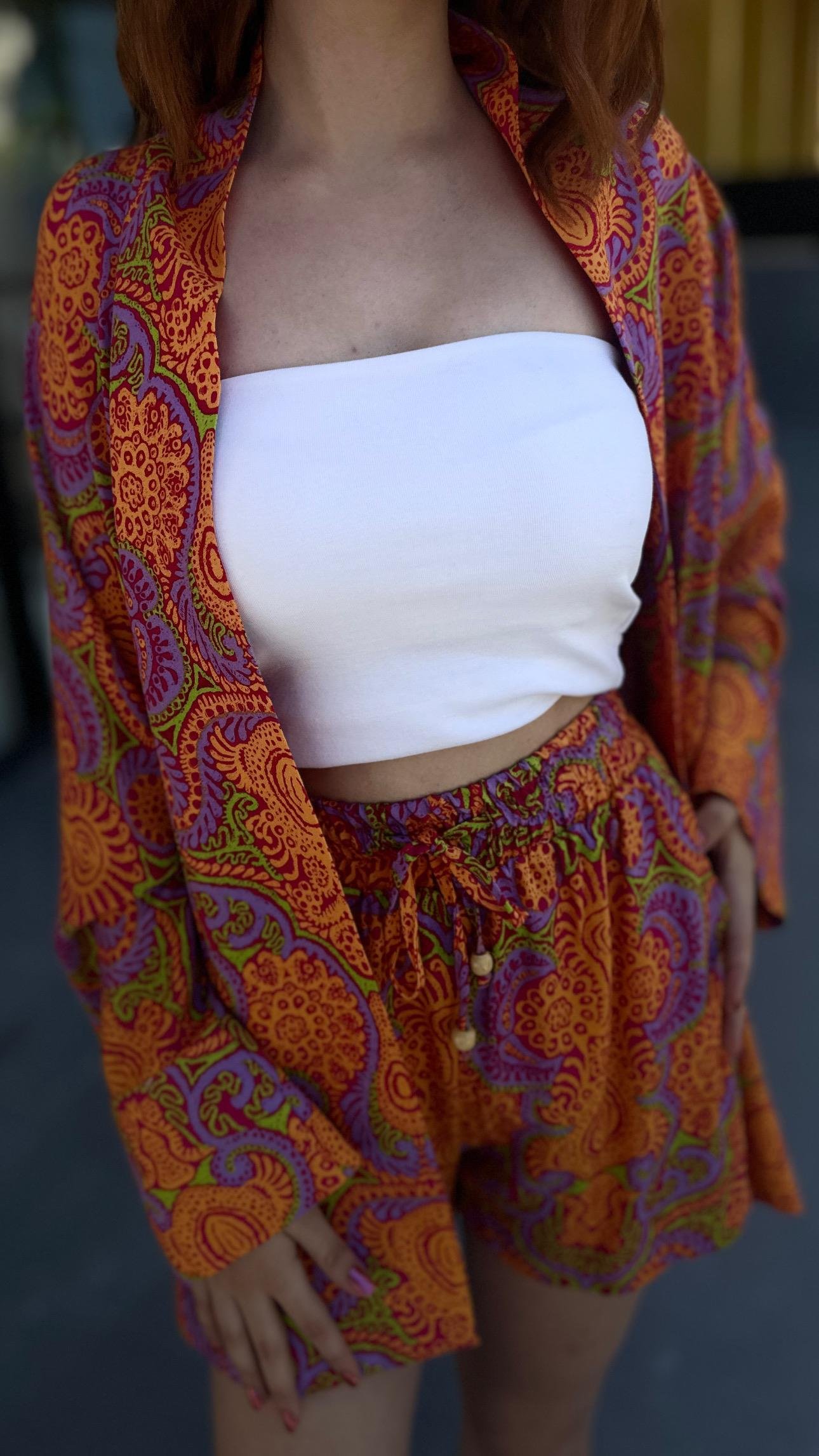 Renkli Kimono Takım 