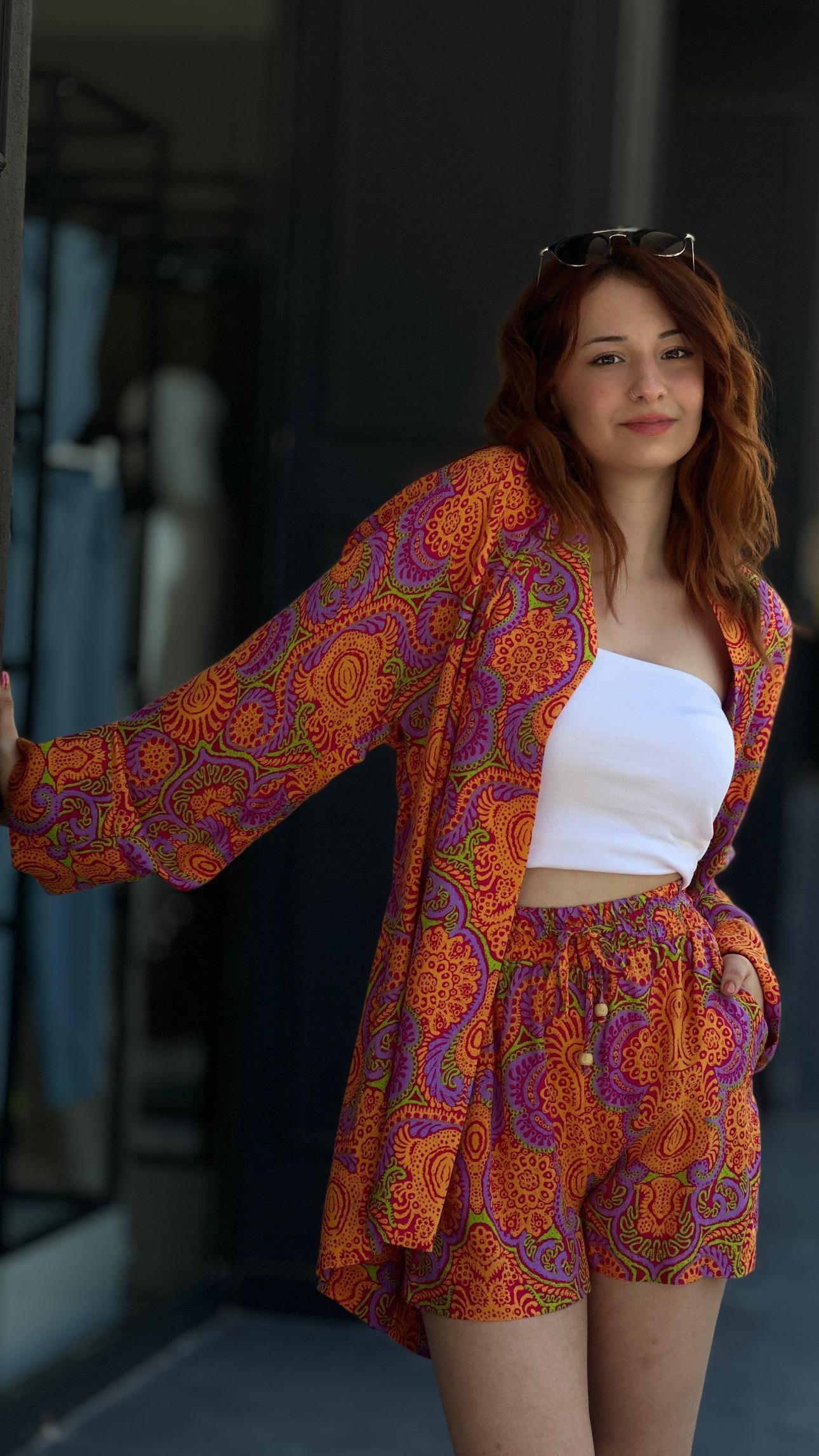 Renkli Kimono Takım 