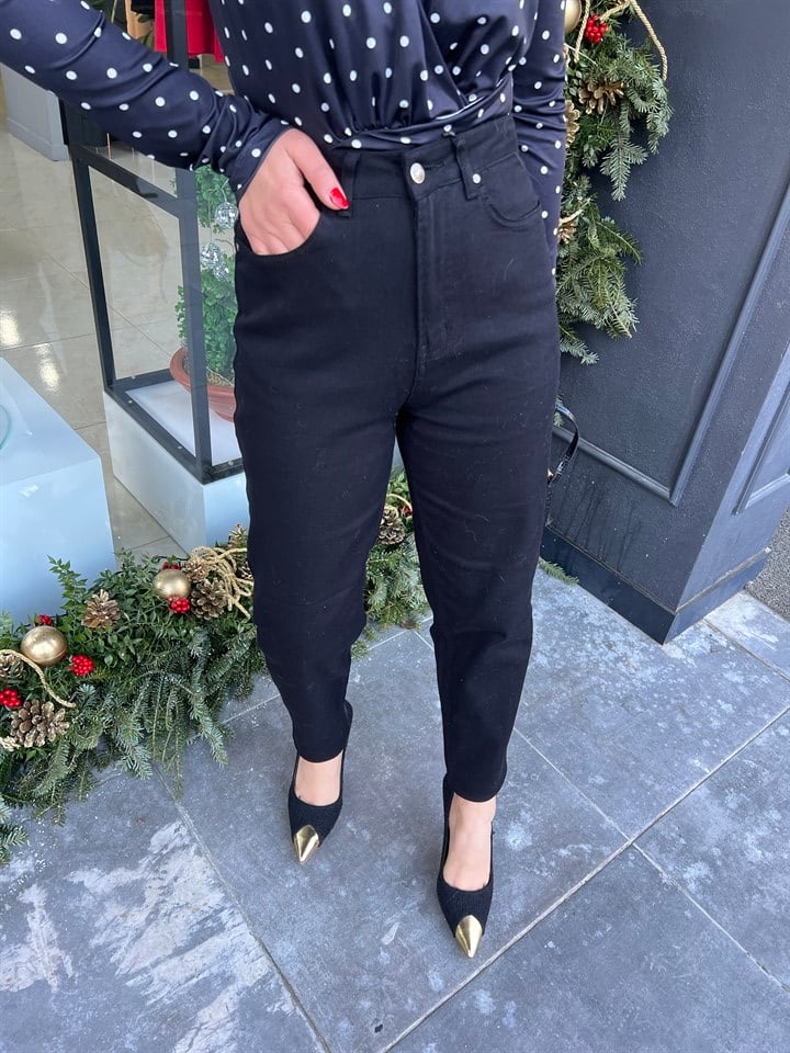Siyah Mom Jean
