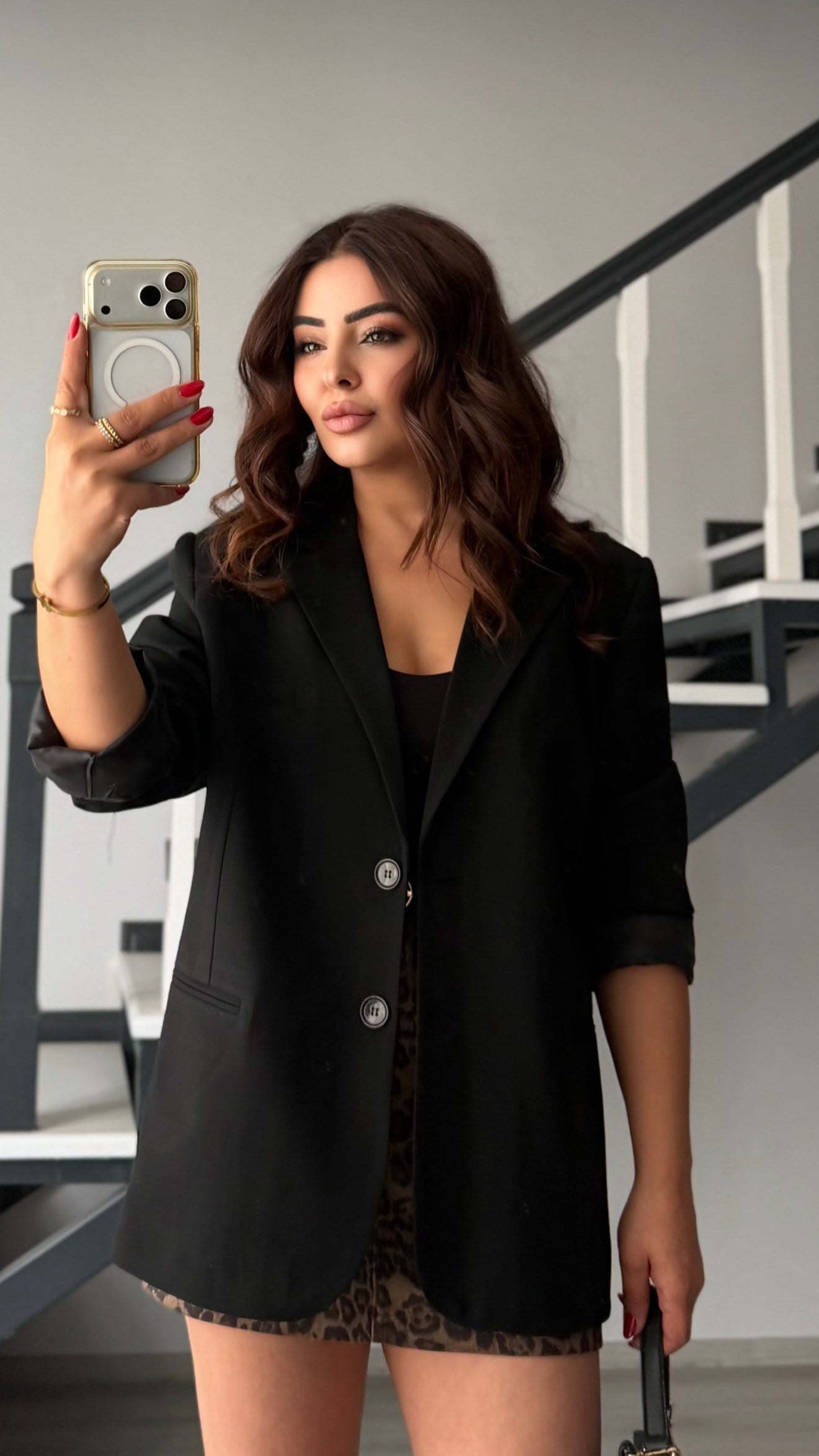Black Oversized Blazer Jacket