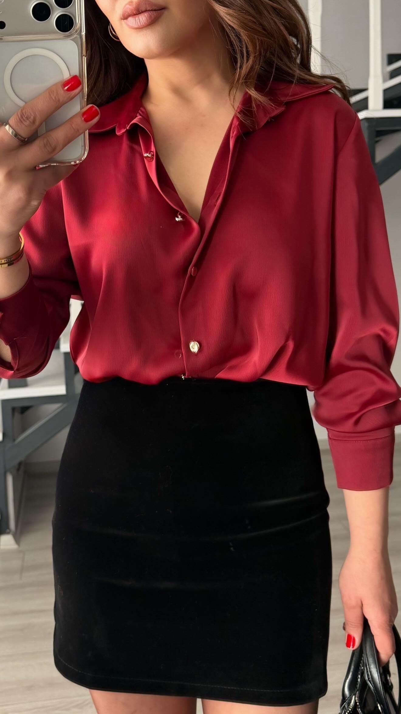 Siyah Süet Mini Etek
