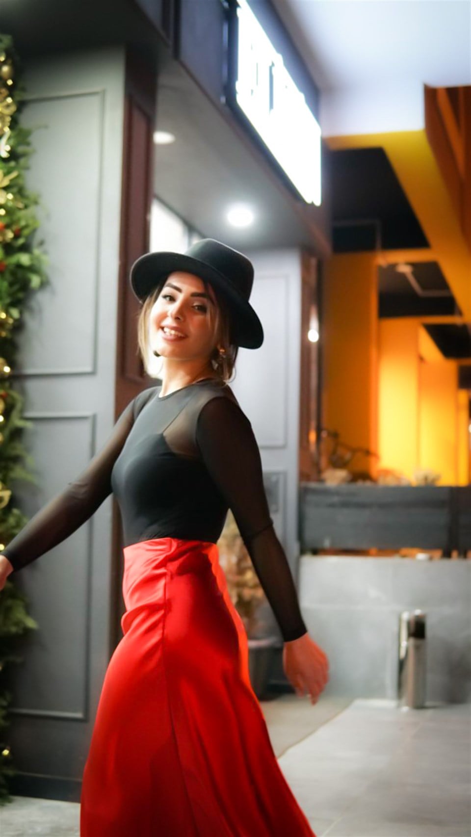 Siyah Tül Bodysuit