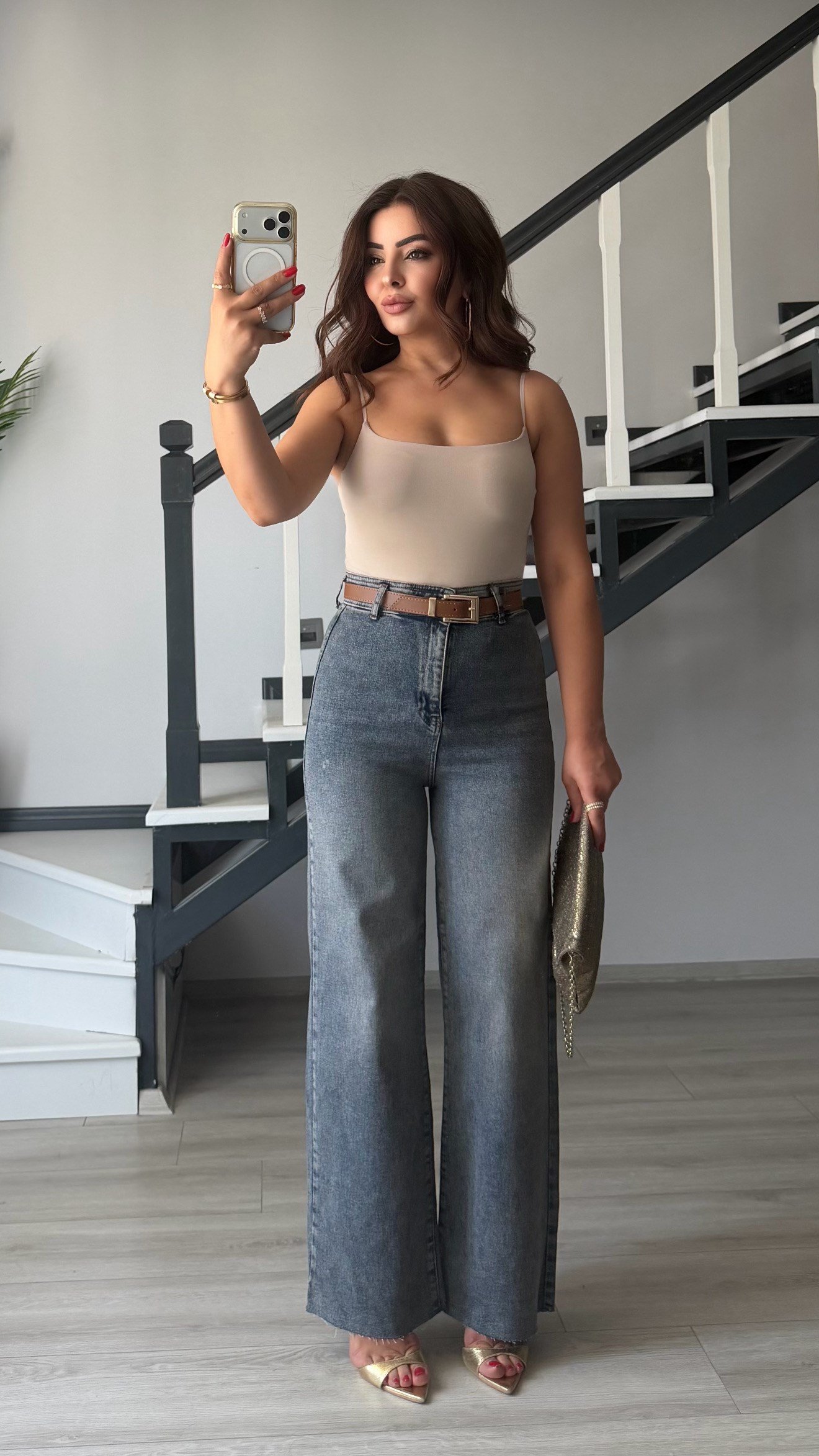 Taş Ayarlanabilir Askılı Bodysuit