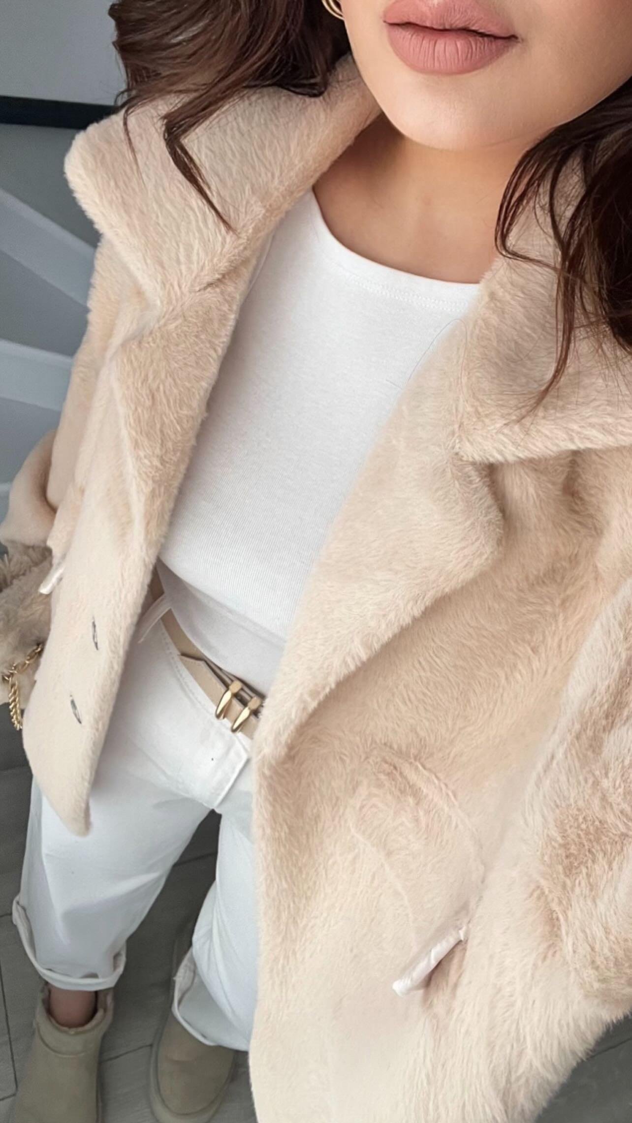 Taş Premium Peluş Mont