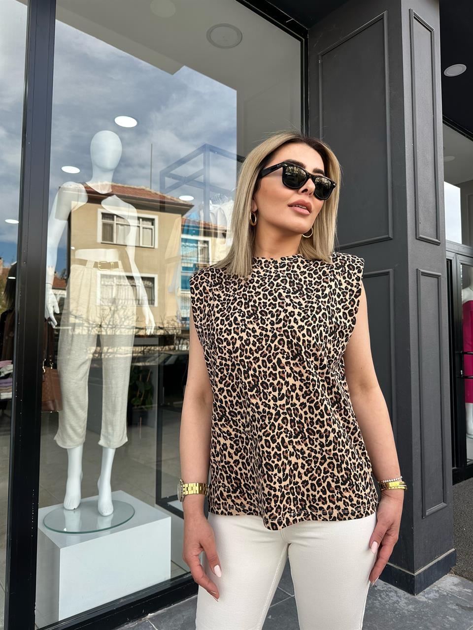 Vatkalı Leopar Tshirt