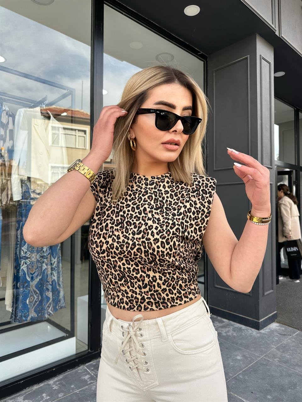 Vatkalı Leopar Tshirt