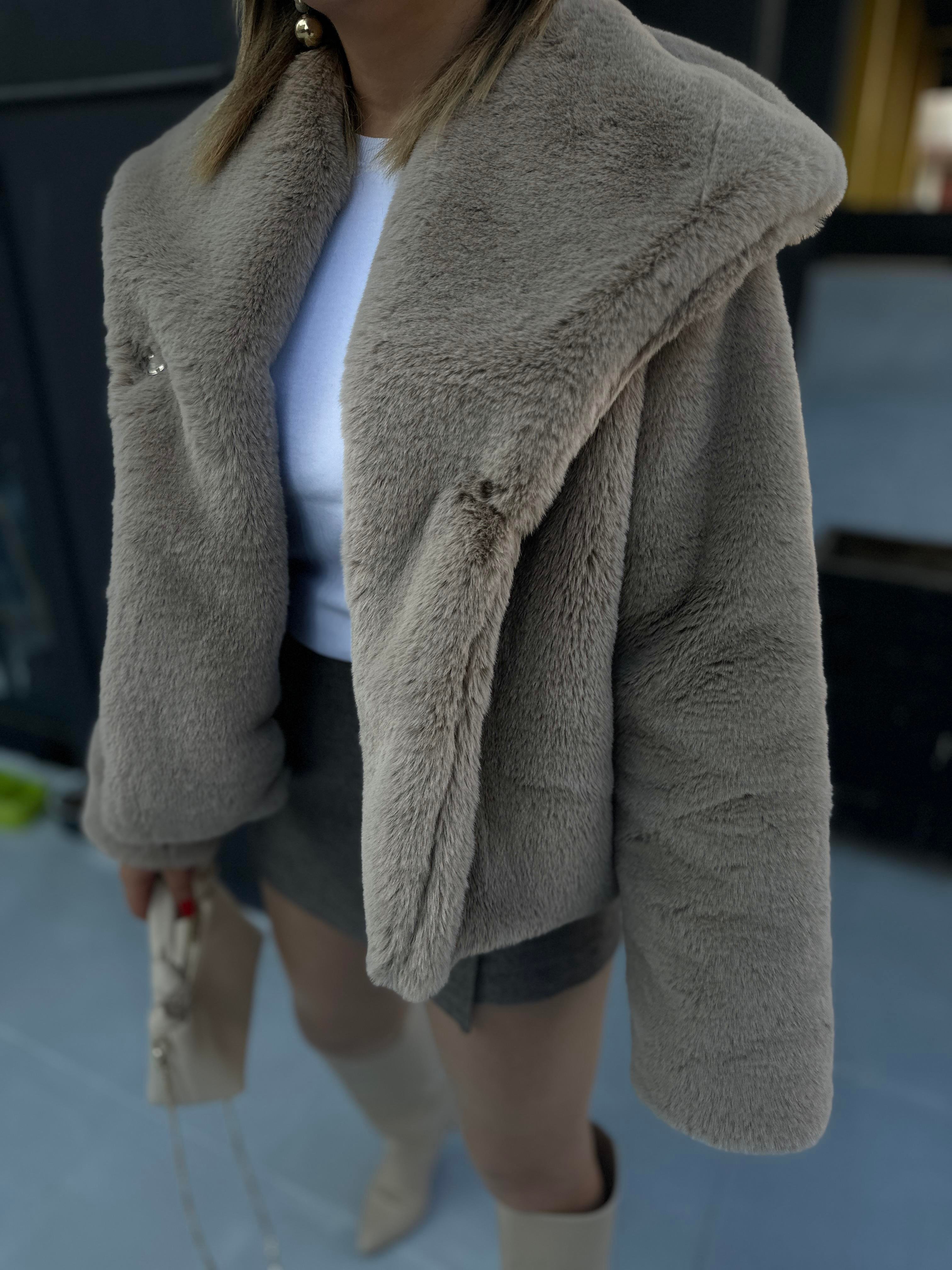 Vizon Suni Peluş Kürk 