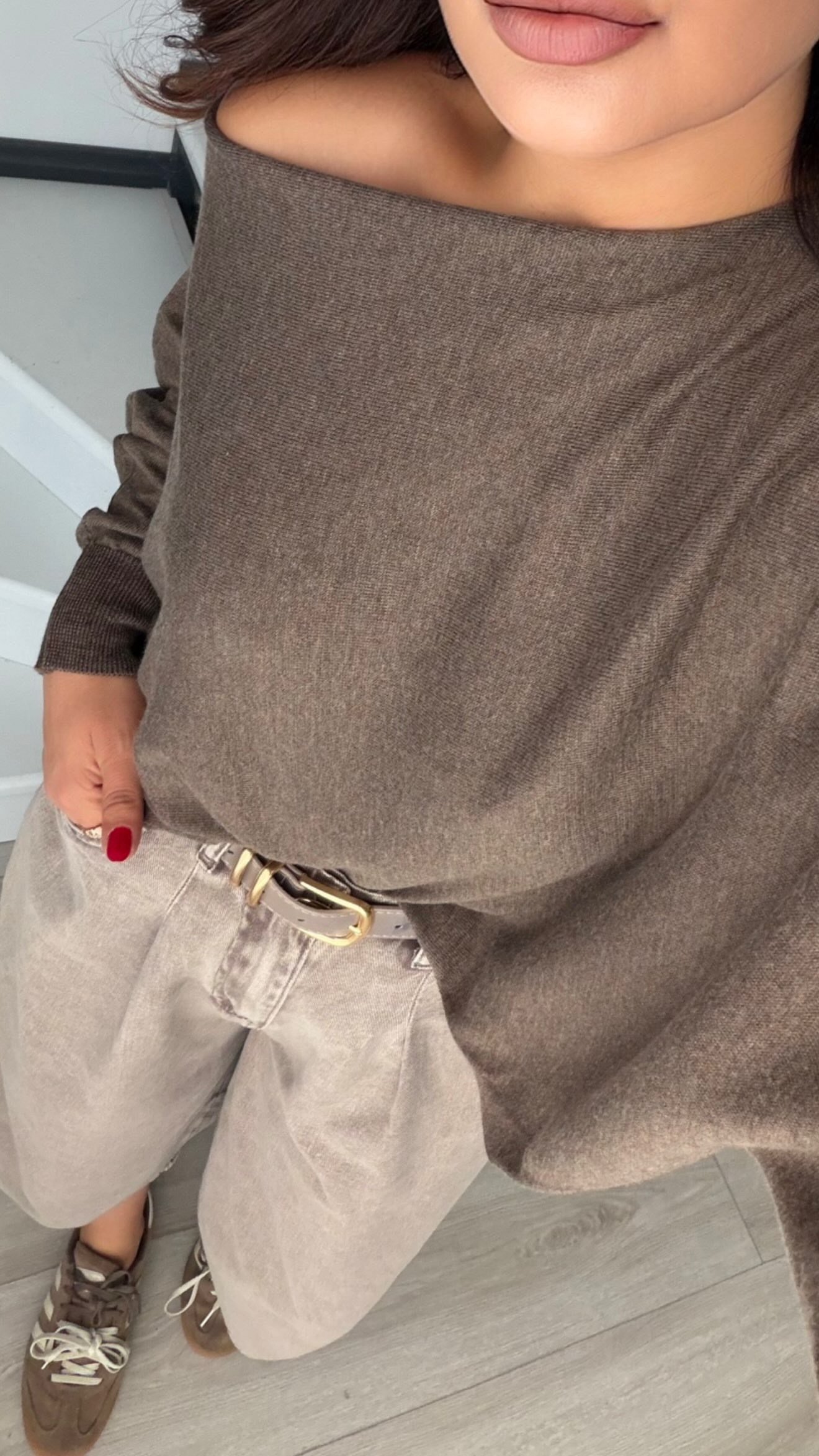 Mink Vintage Barrel Jeans