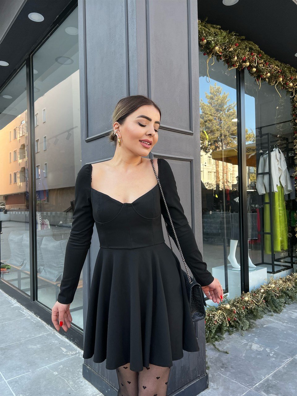 Volanlı Korse Elbise