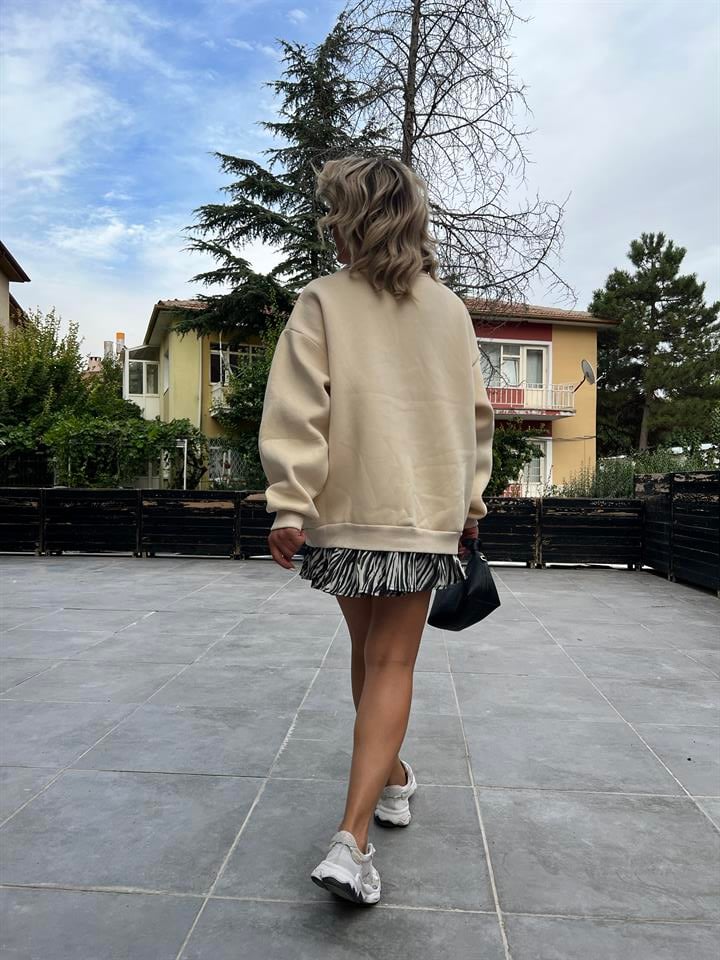 Wildsow Nakışlı Taş İşlemeli Sweatshirt