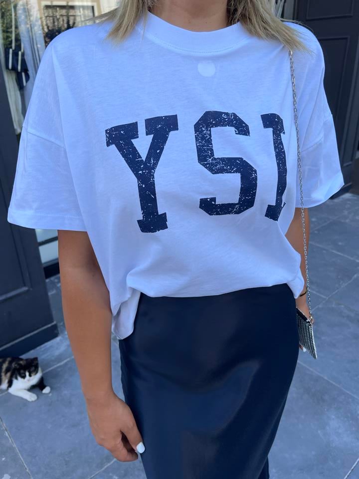 Ysl Baskılı Tişört