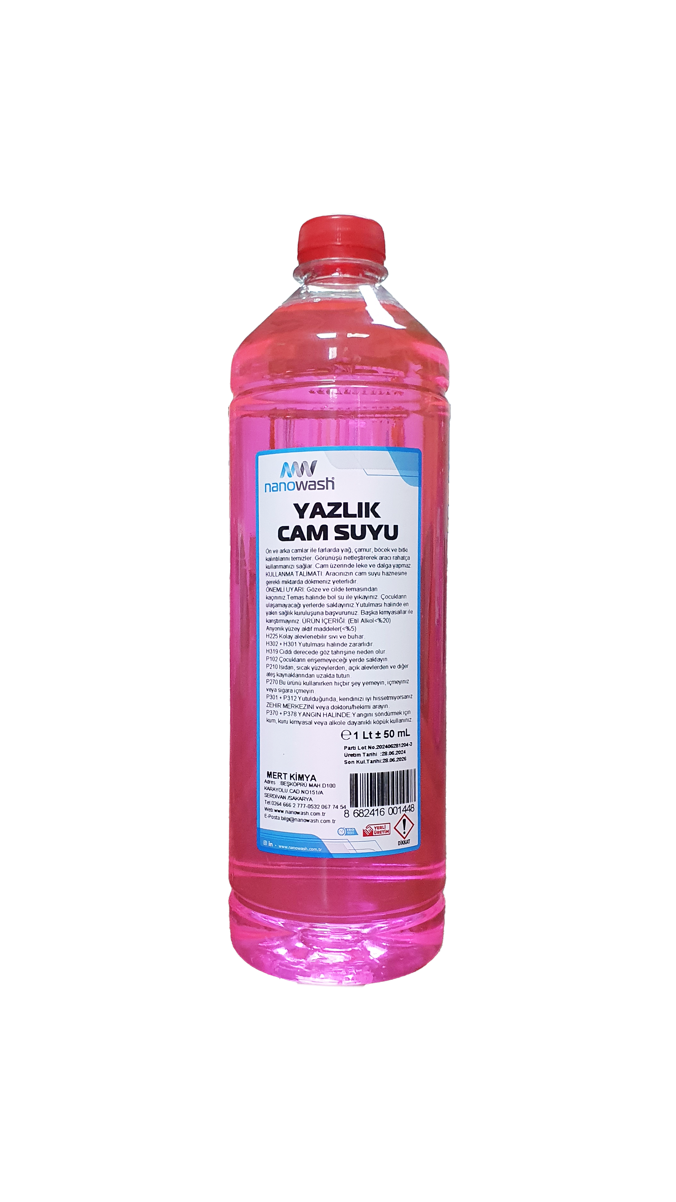Nanowash Yazlık Cam Suyu 1 Lt