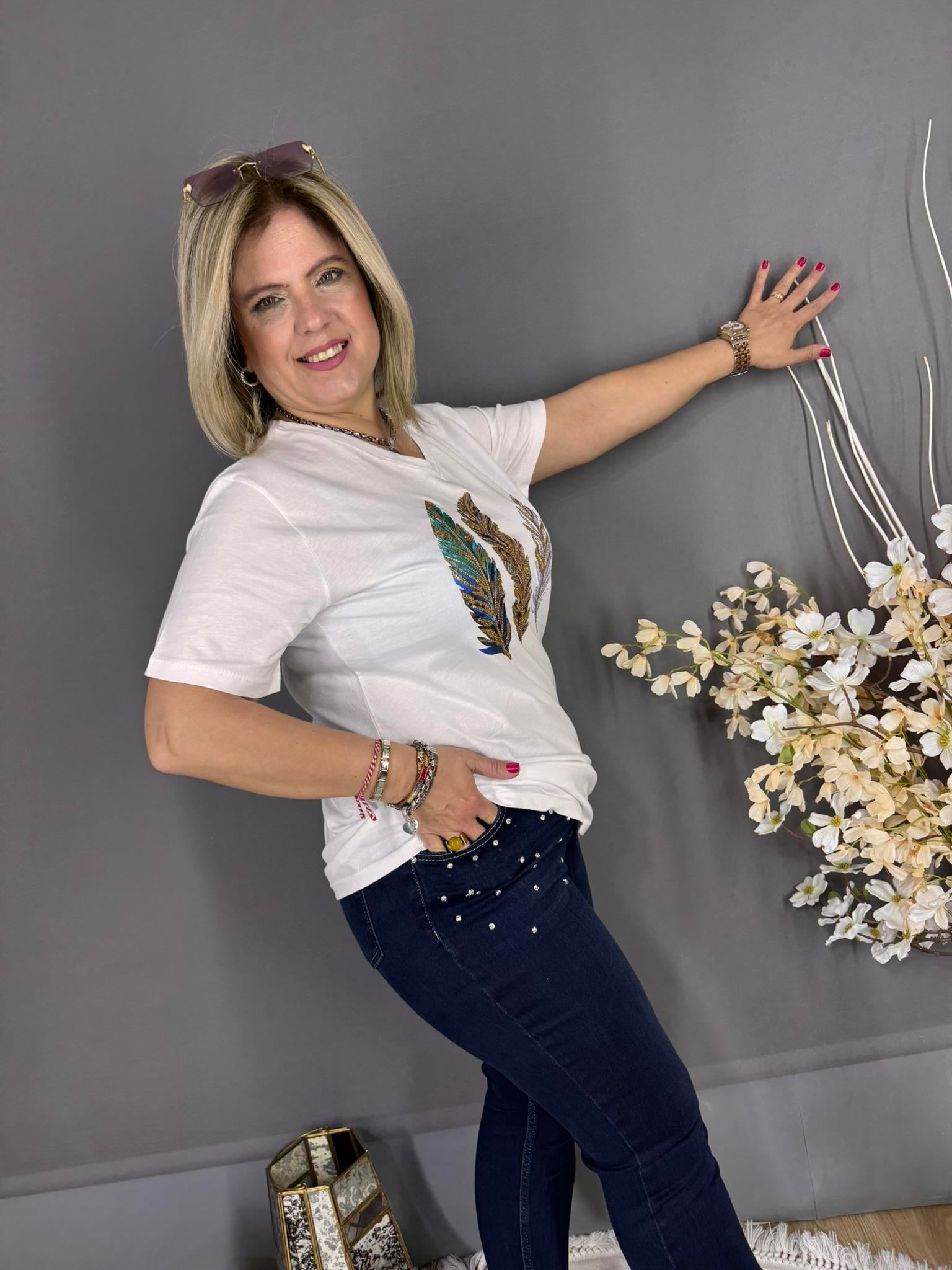 EYZ492 MAVİ CEBİ TAŞLI LİKRALI KOT PANTOLON