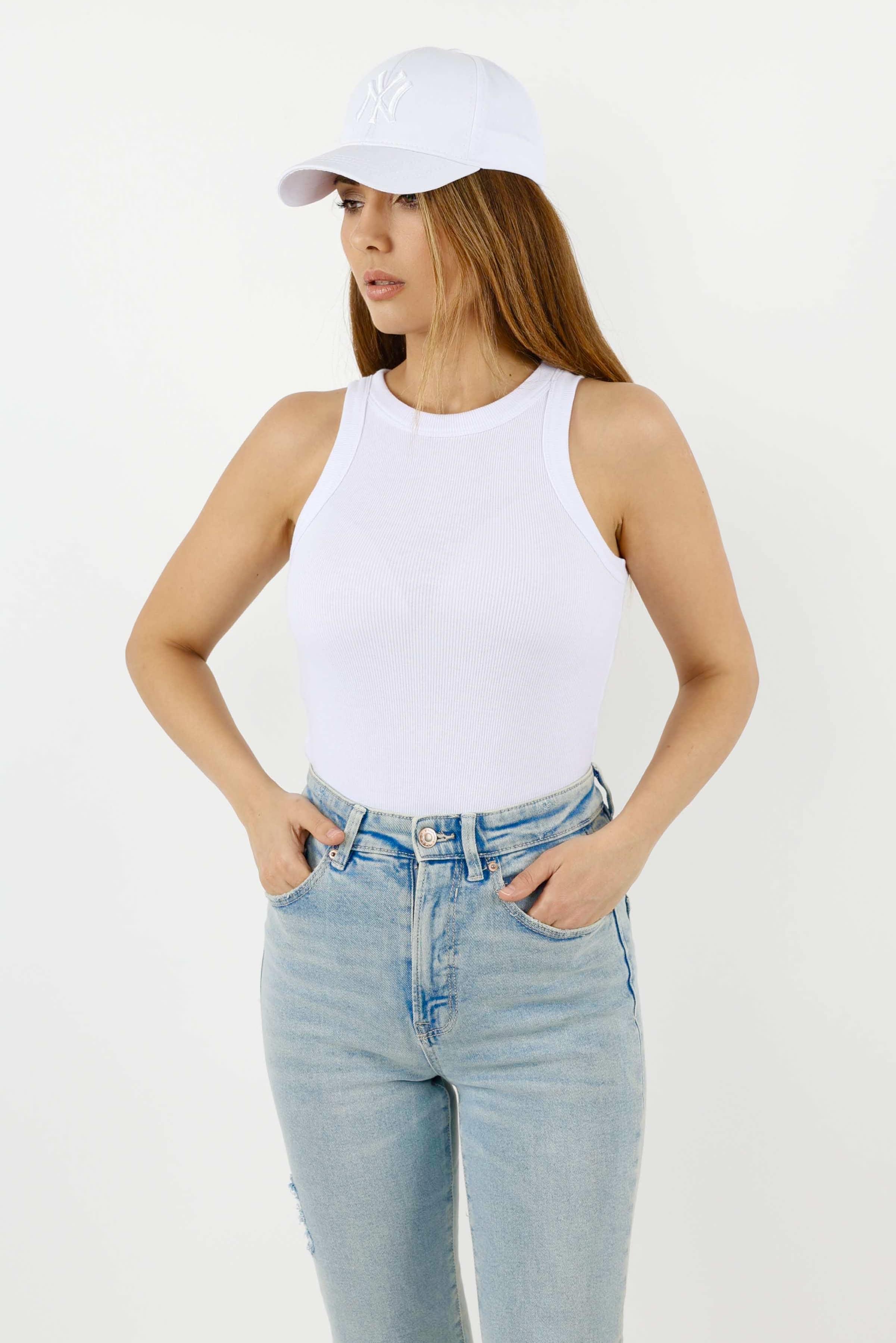 Kadın 2’li Premium Pamuklu Siyah, Beyaz Atlet