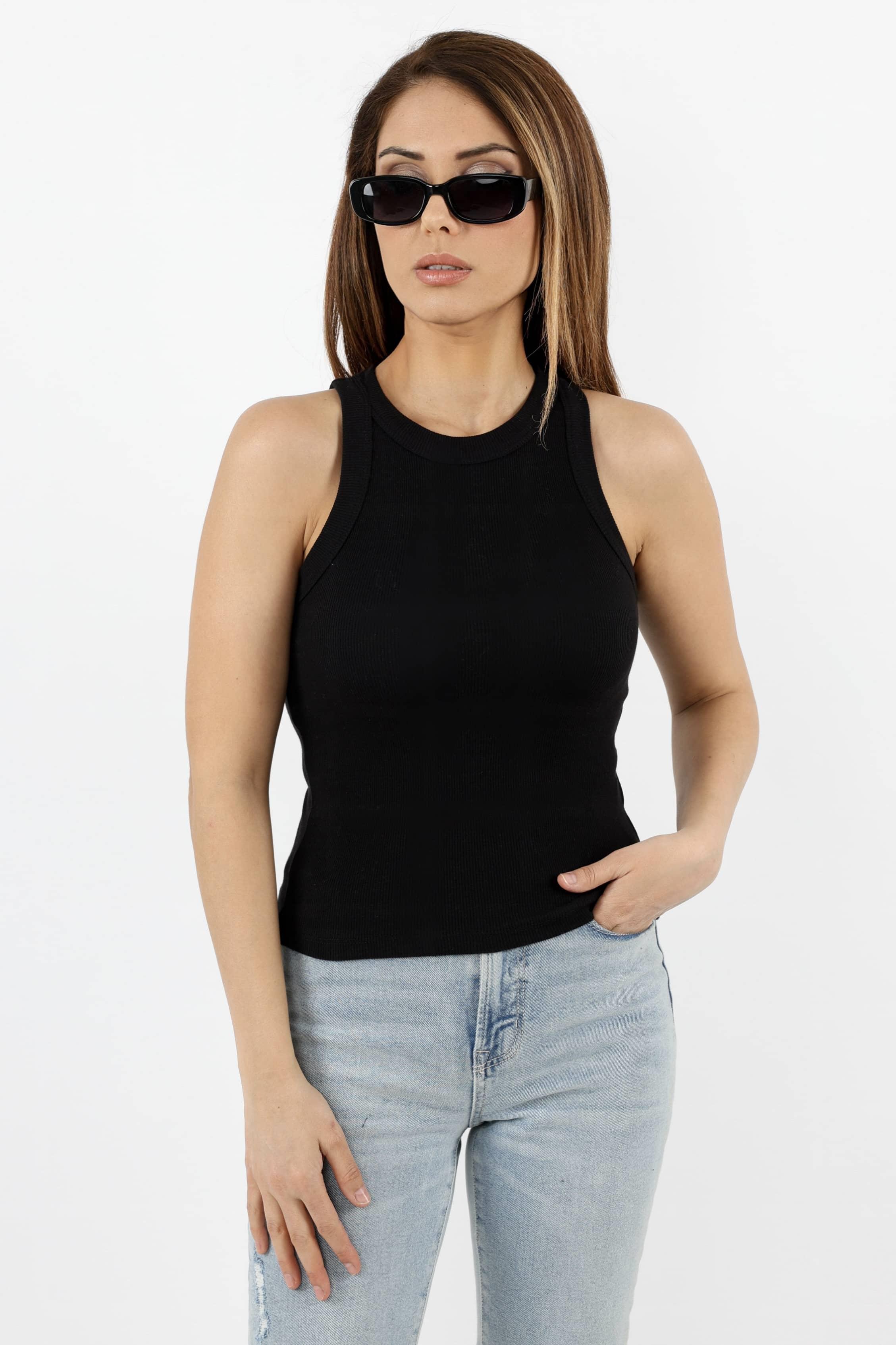 Kadın 3’lü Premium Pamuklu Fitilli Krem, Siyah, Füme Atlet